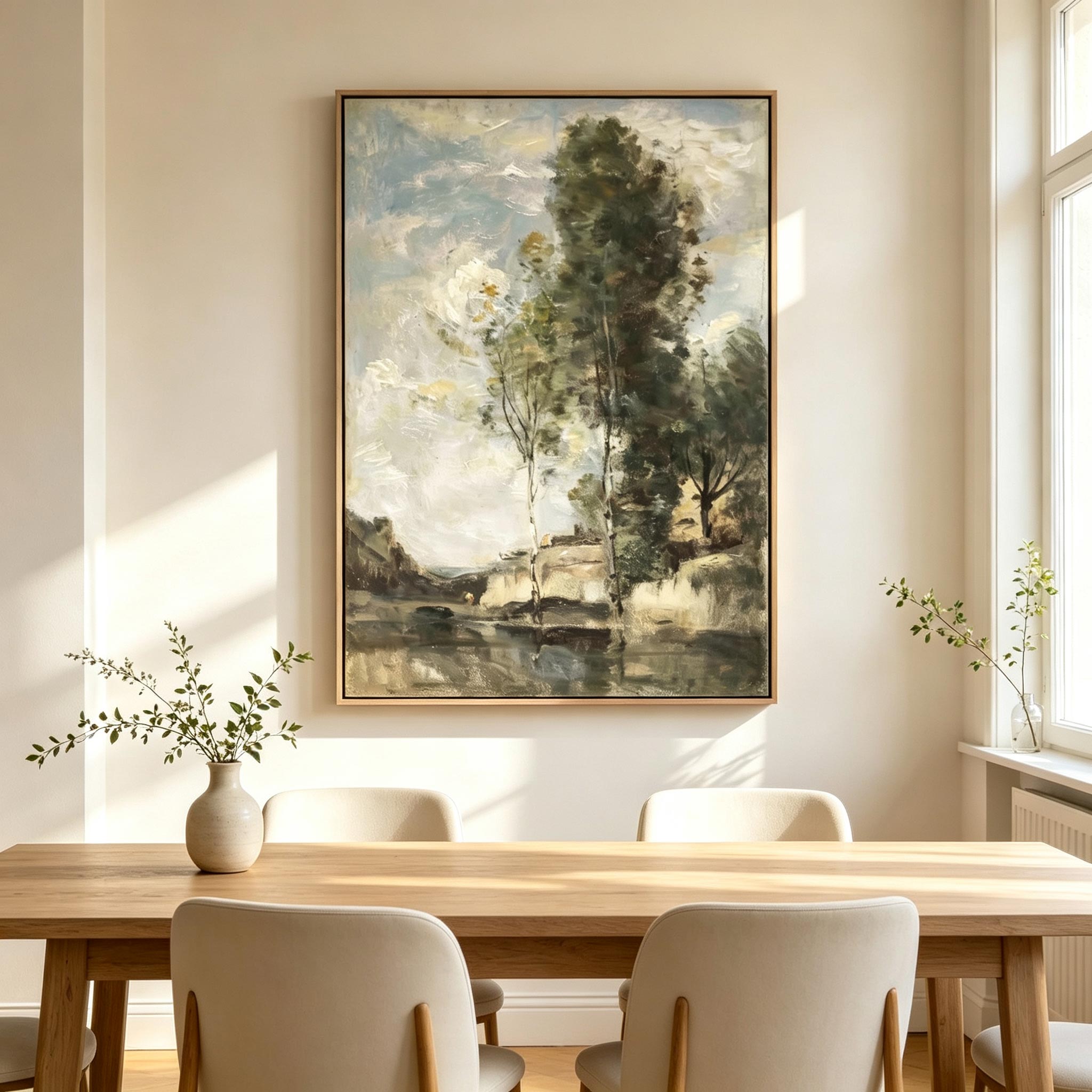 Neutral Countryside Landscape Wall Art #LS020