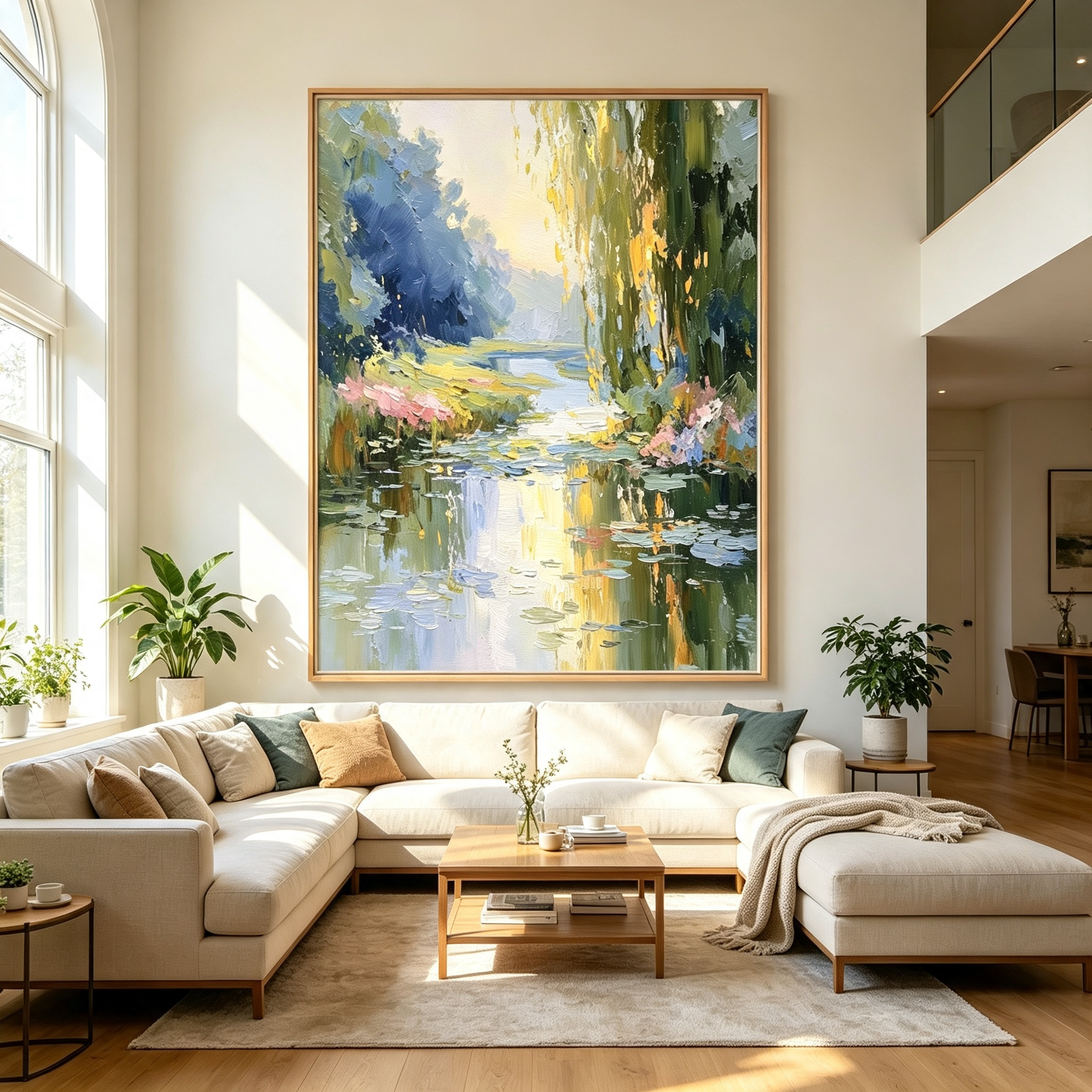 Serene River Landscape Wall Art #LS014