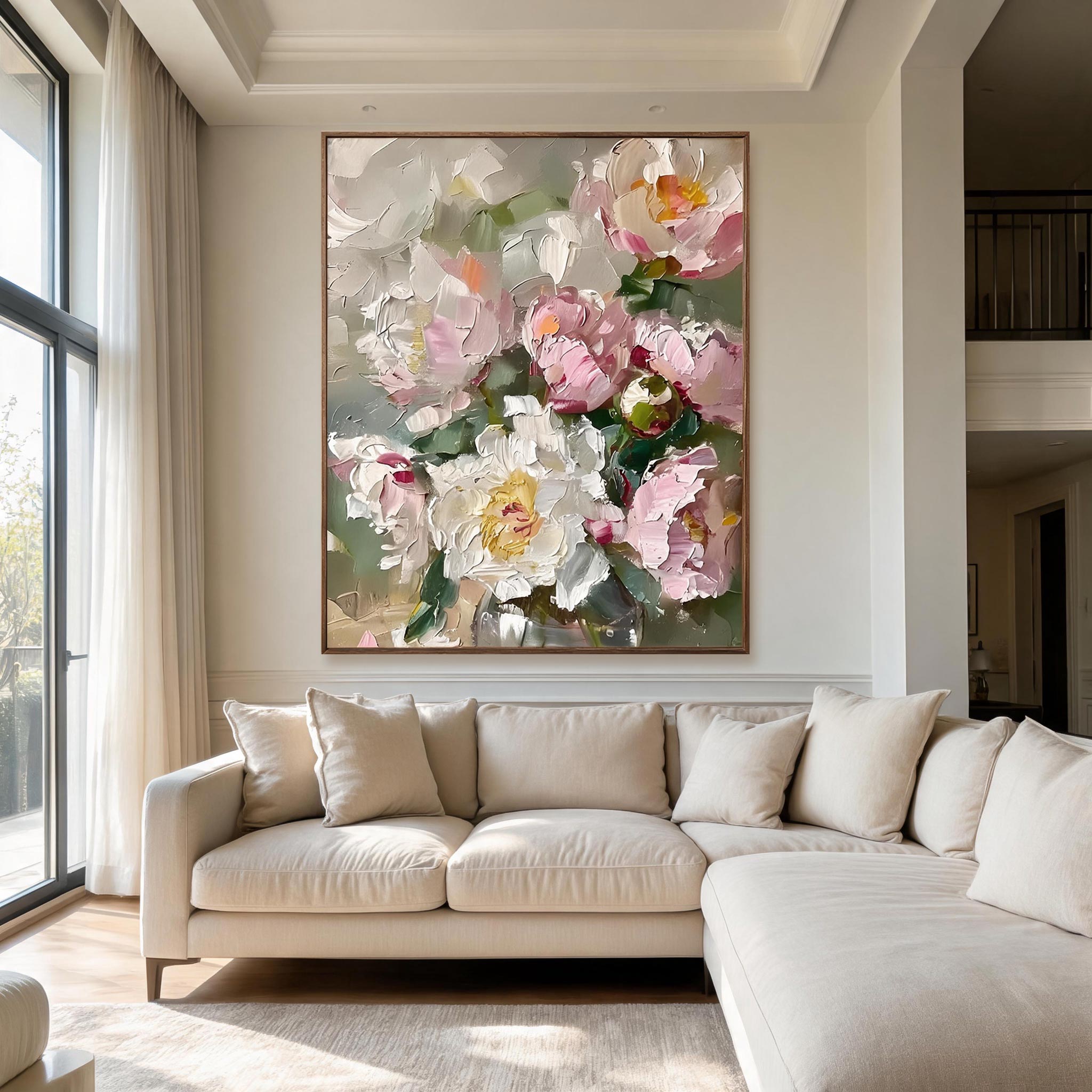 Peony Bouquet Wall Art #FL048