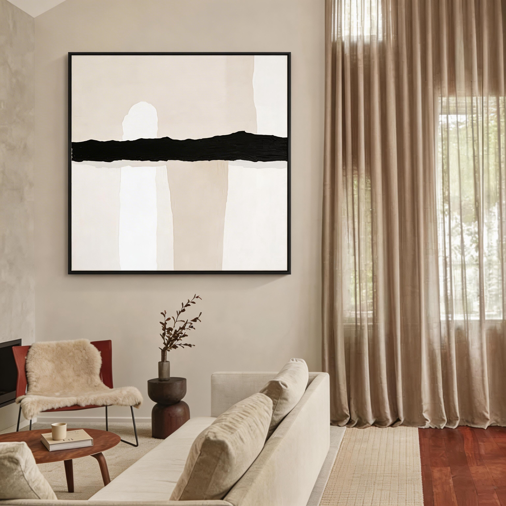 Wabi Sabi Art Painting "Abstract Elegance"#WS003