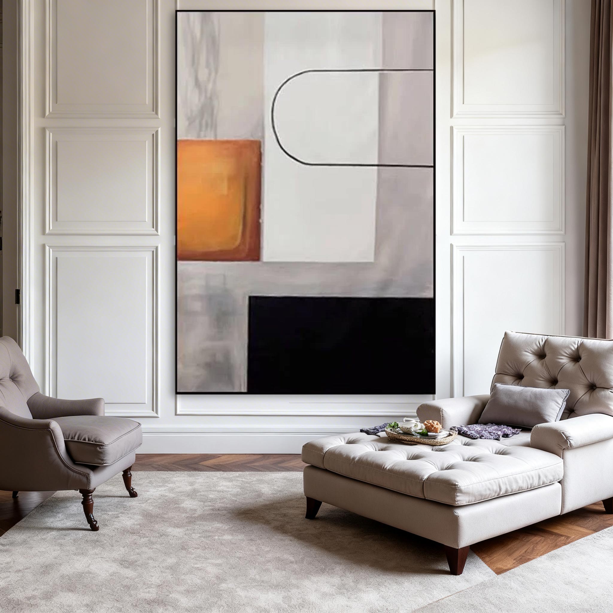 Modern Geometric Abstract Wall Art MA006