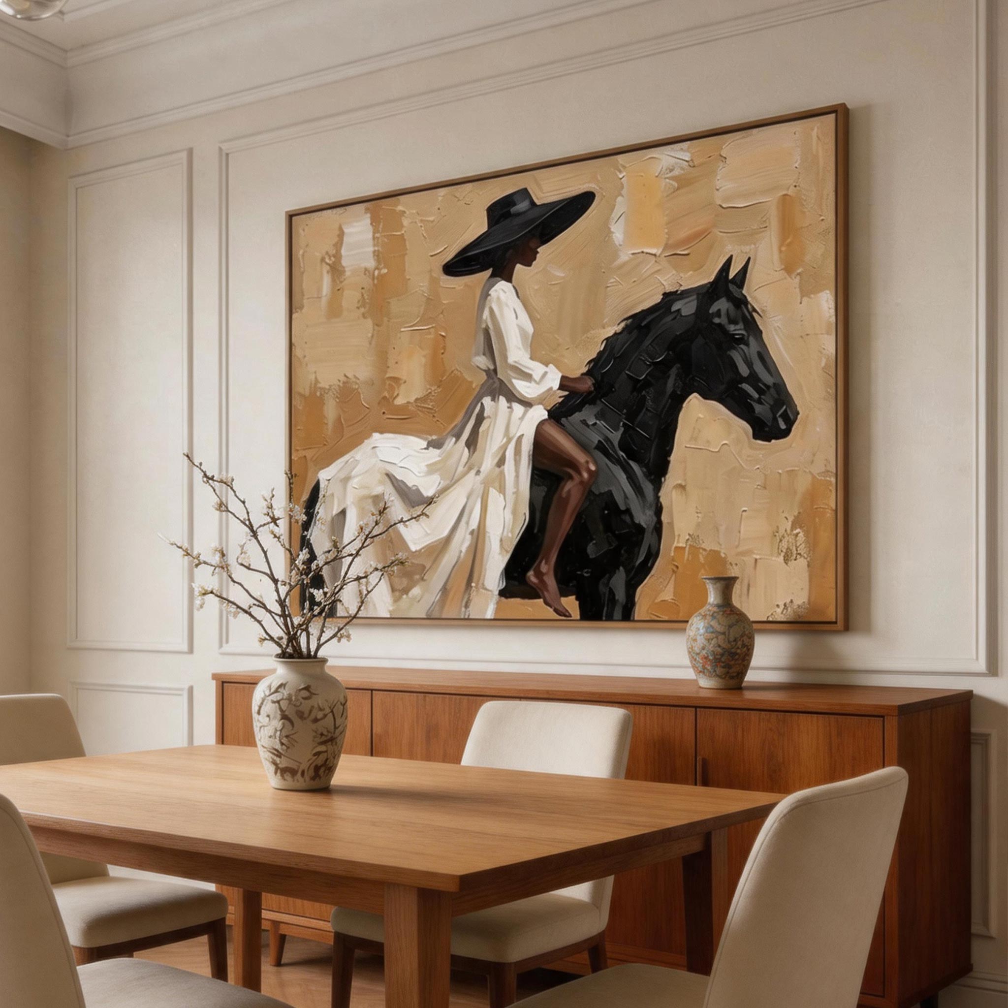Vintage Americana Art | Ivory Reins Drift RD001