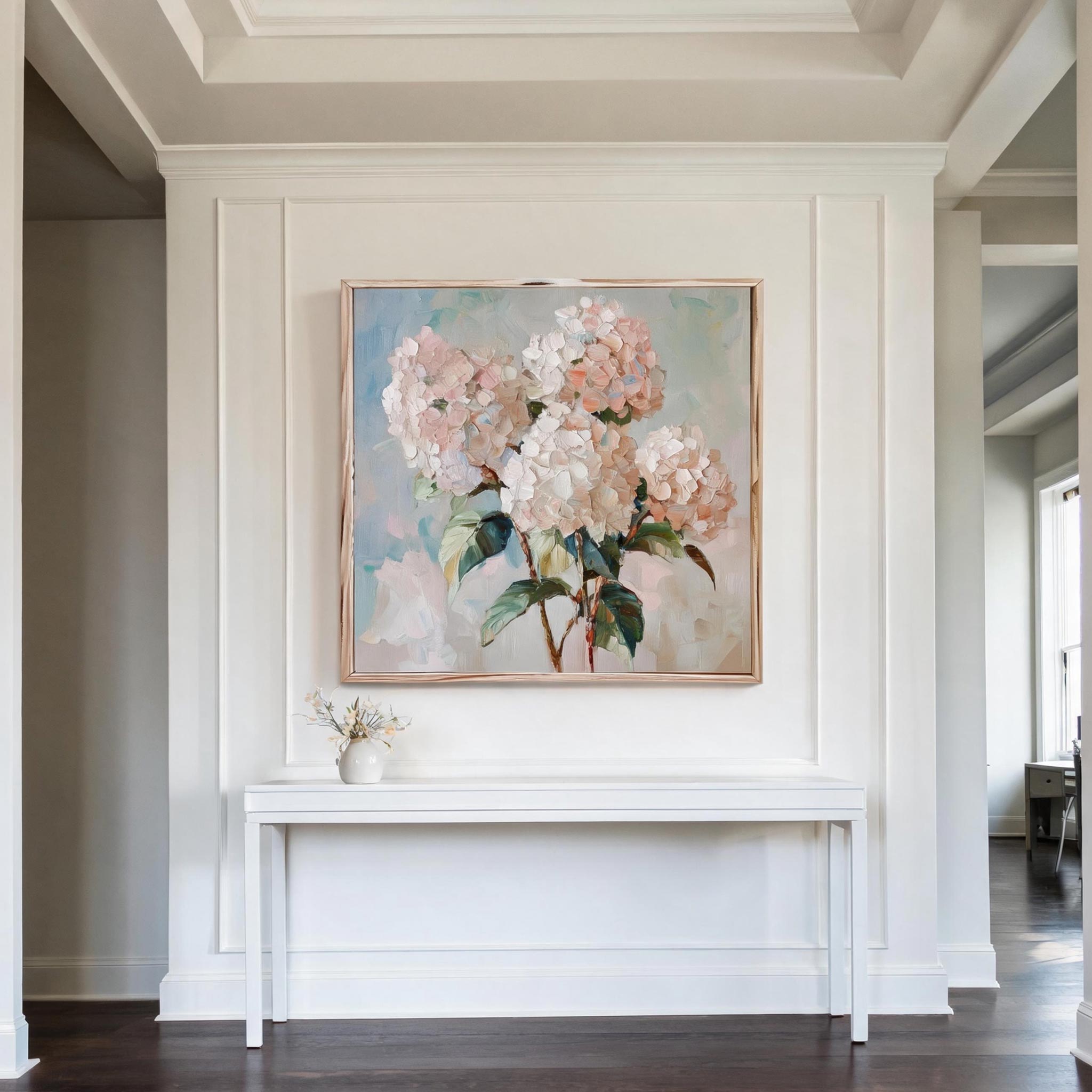 Pastel Hydrangea Wall Art #FL064