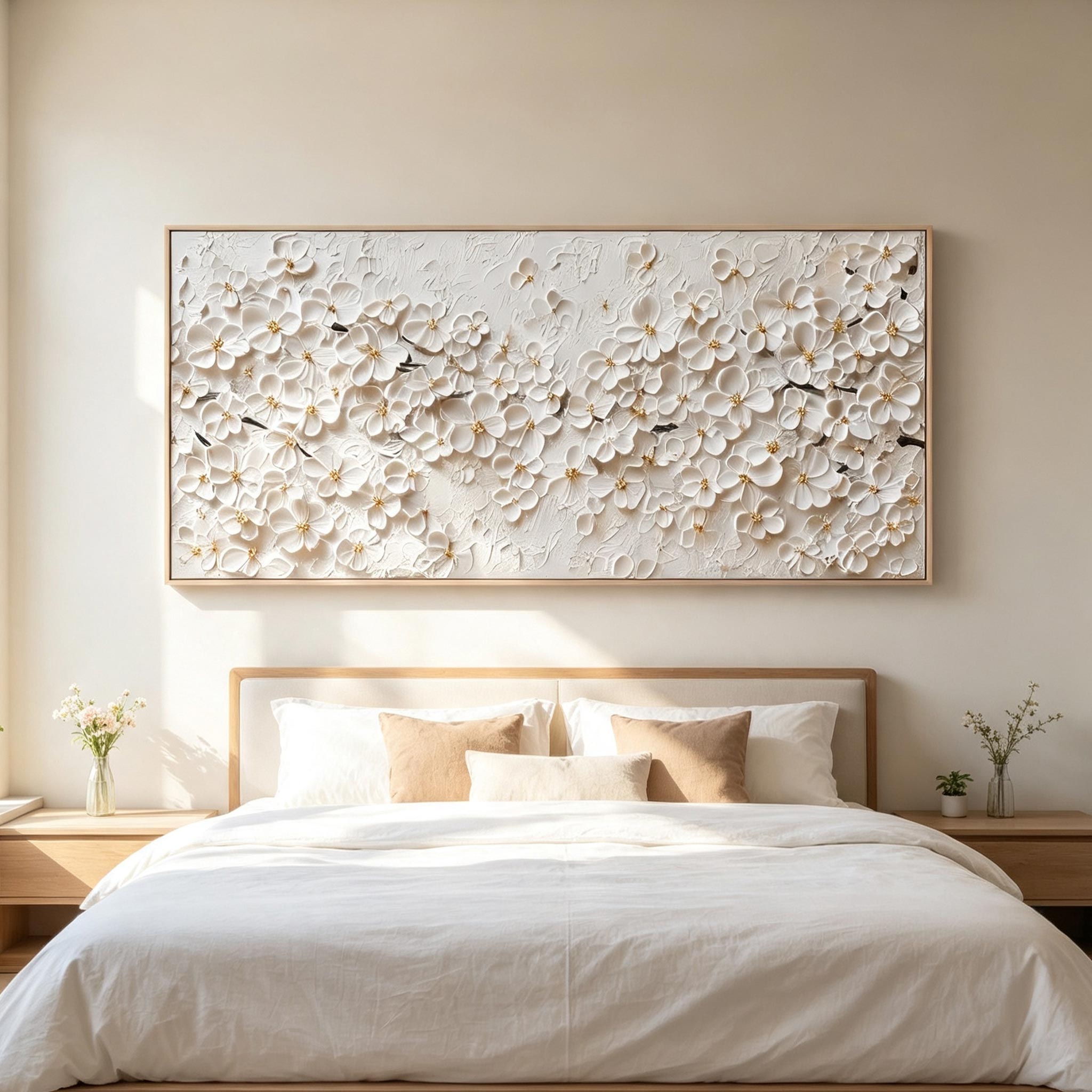 Textured Floral Wall Art #FL070