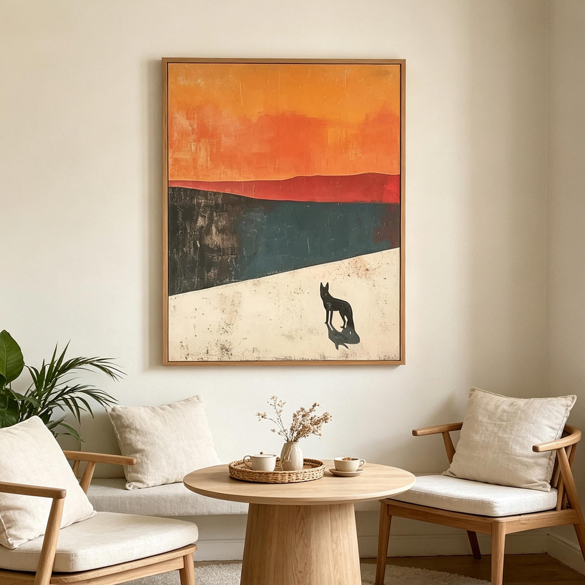 Abstract Animal Landscape Wall Art #AN011