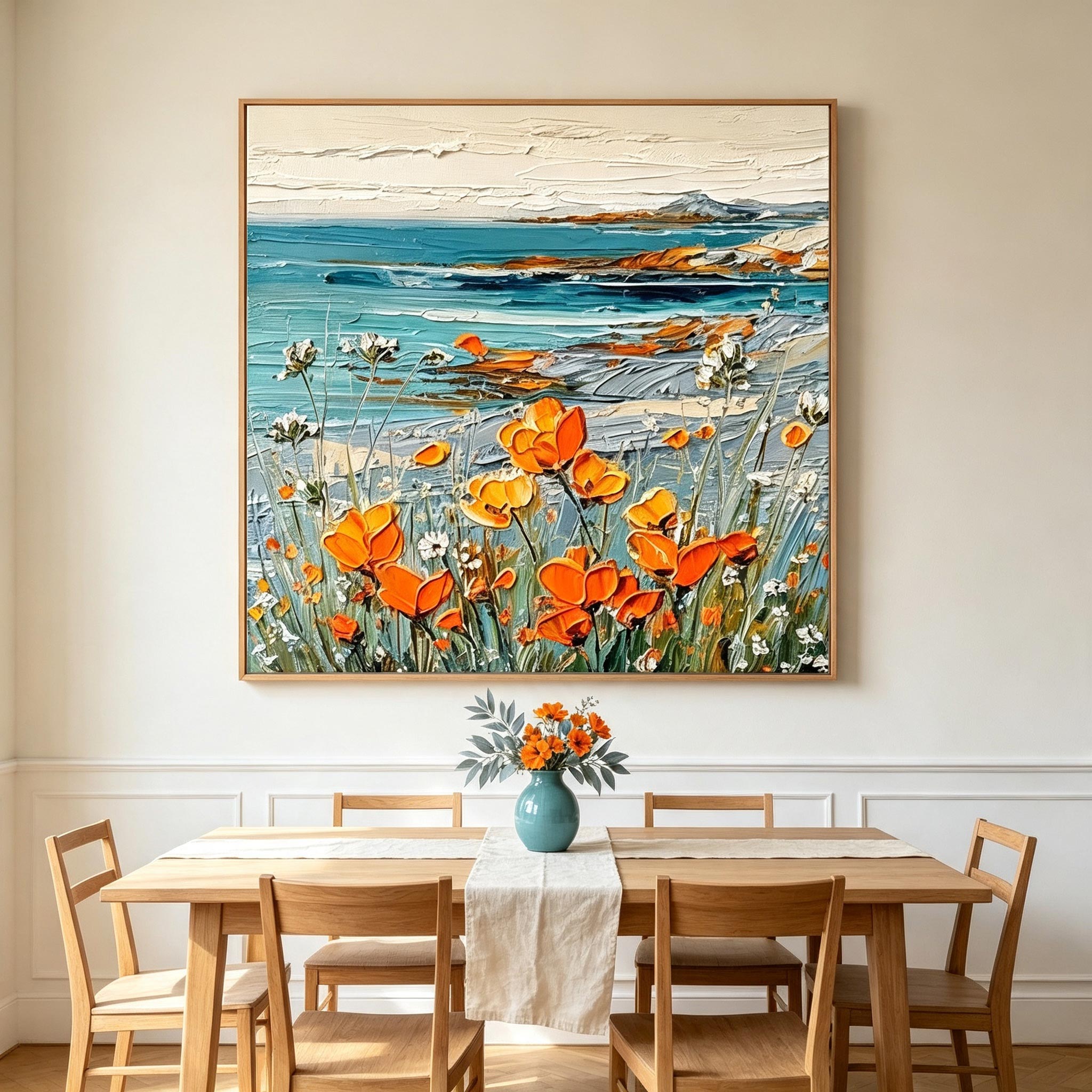 Coastal Wildflower Landscape Wall Art #LS010