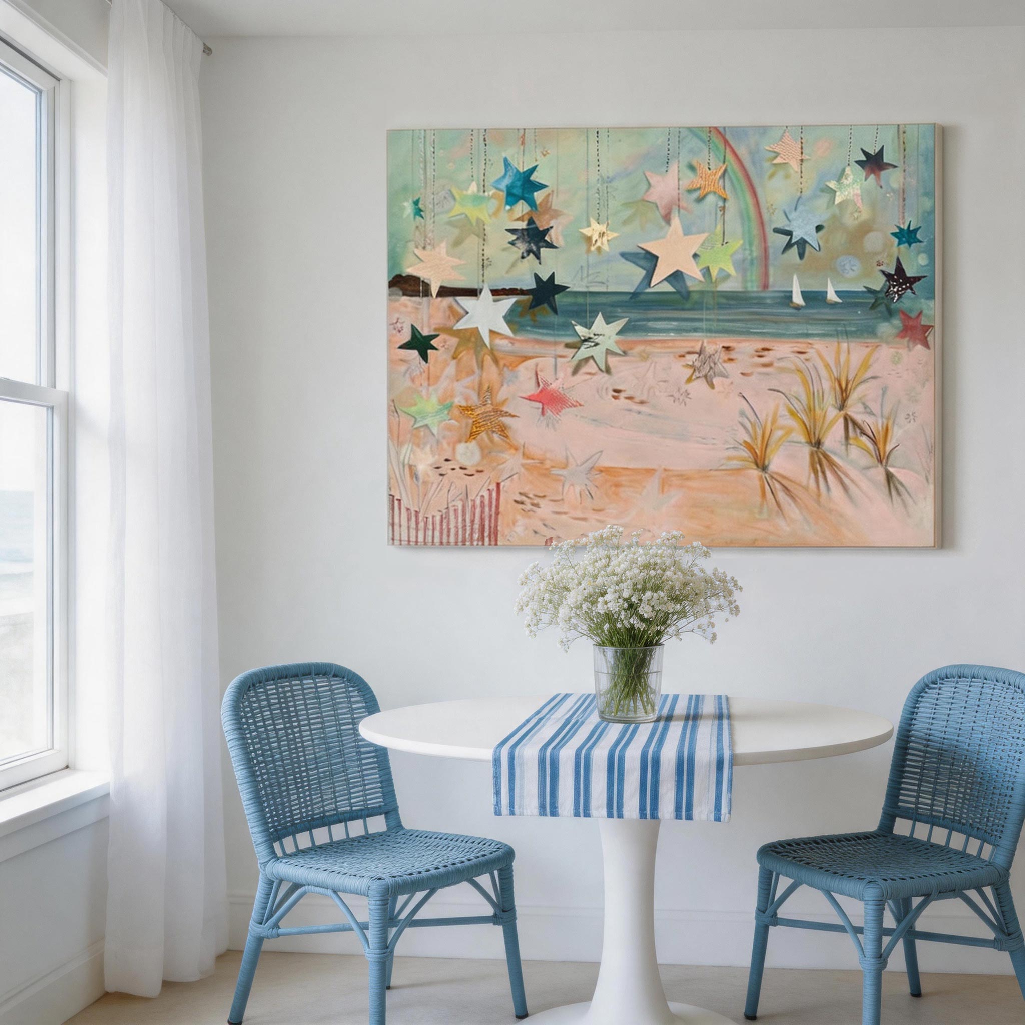Dreamy Coastal Stars Wall Art #BC009