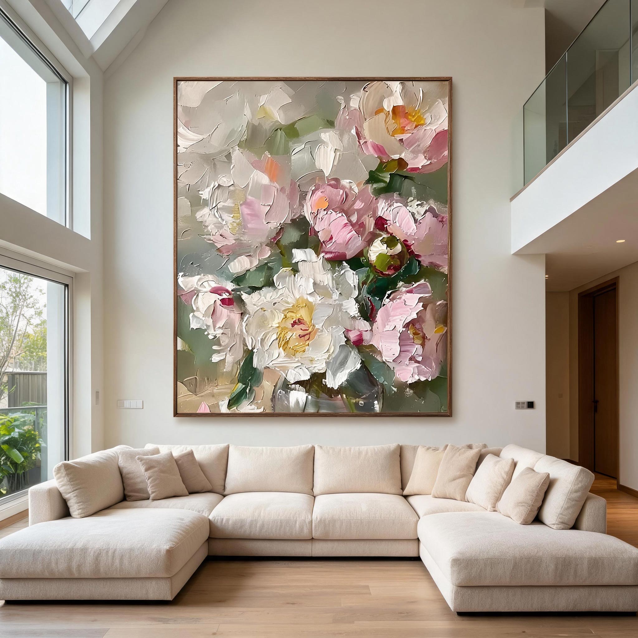 Peony Bouquet Wall Art #FL048