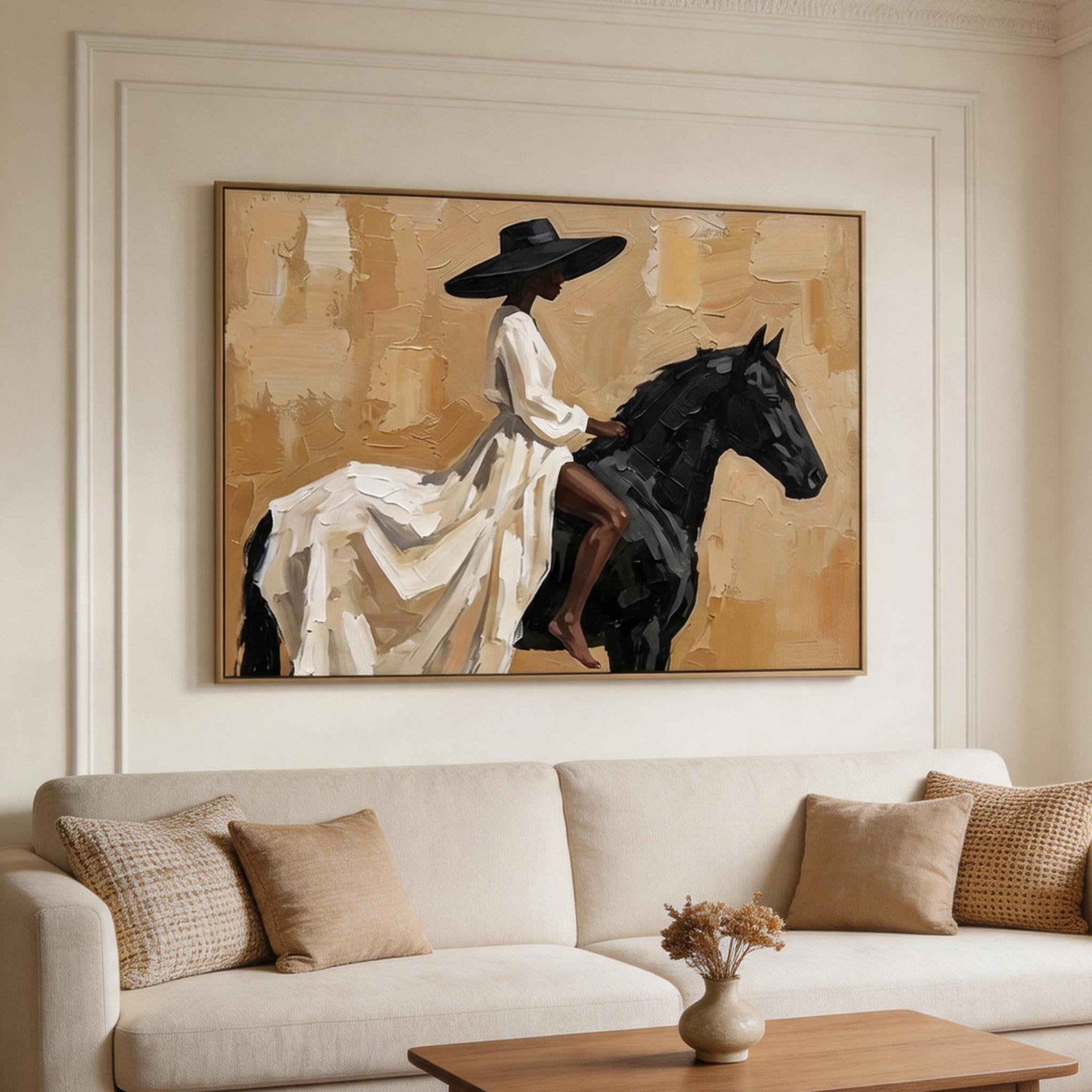 Vintage Americana Art | Ivory Reins Drift RD001