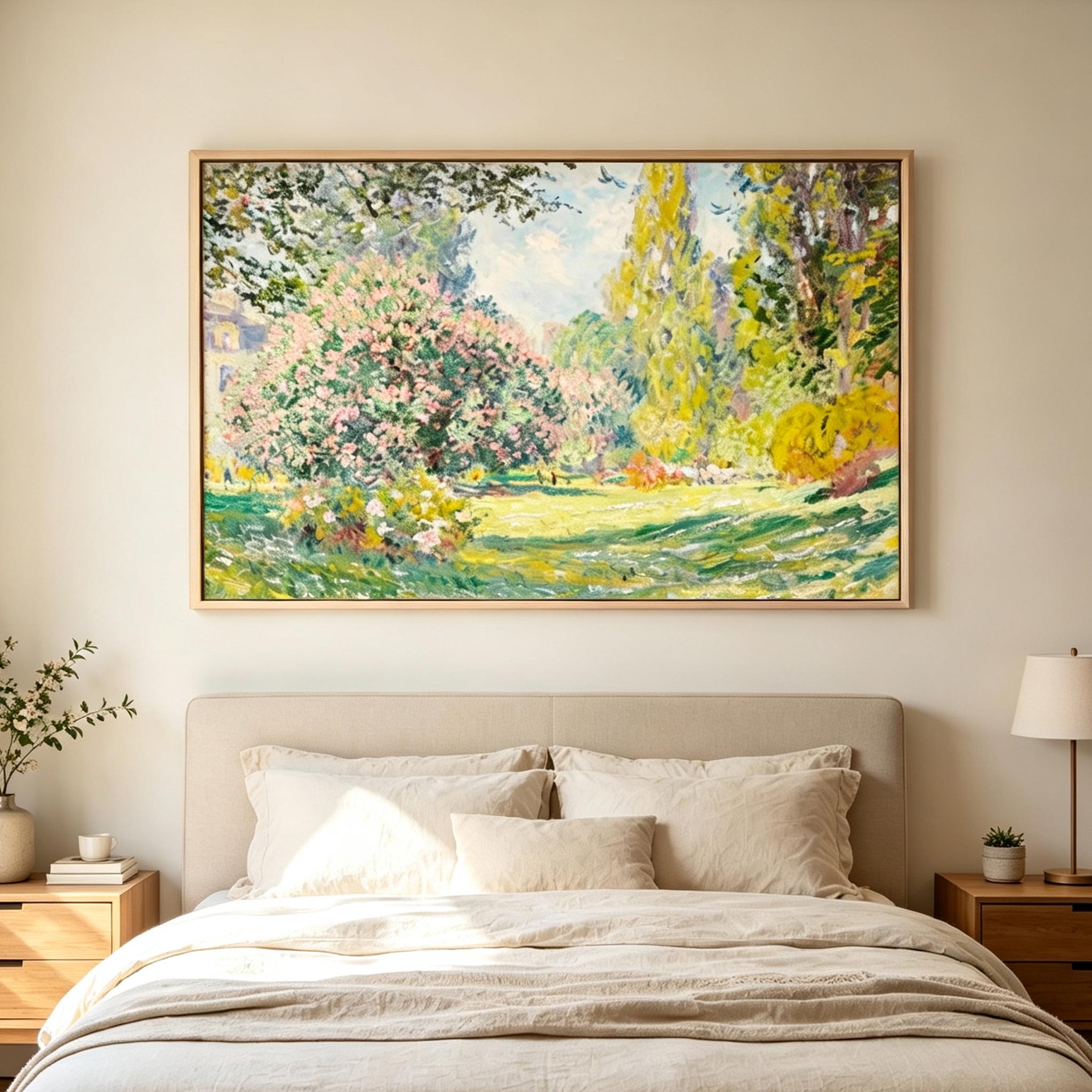 Impressionist Garden Landscape Wall Art #LS027