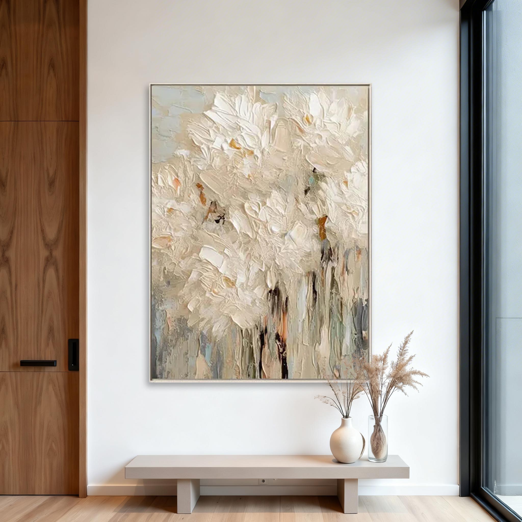 Textured Floral Abstract Wall Art #MA013