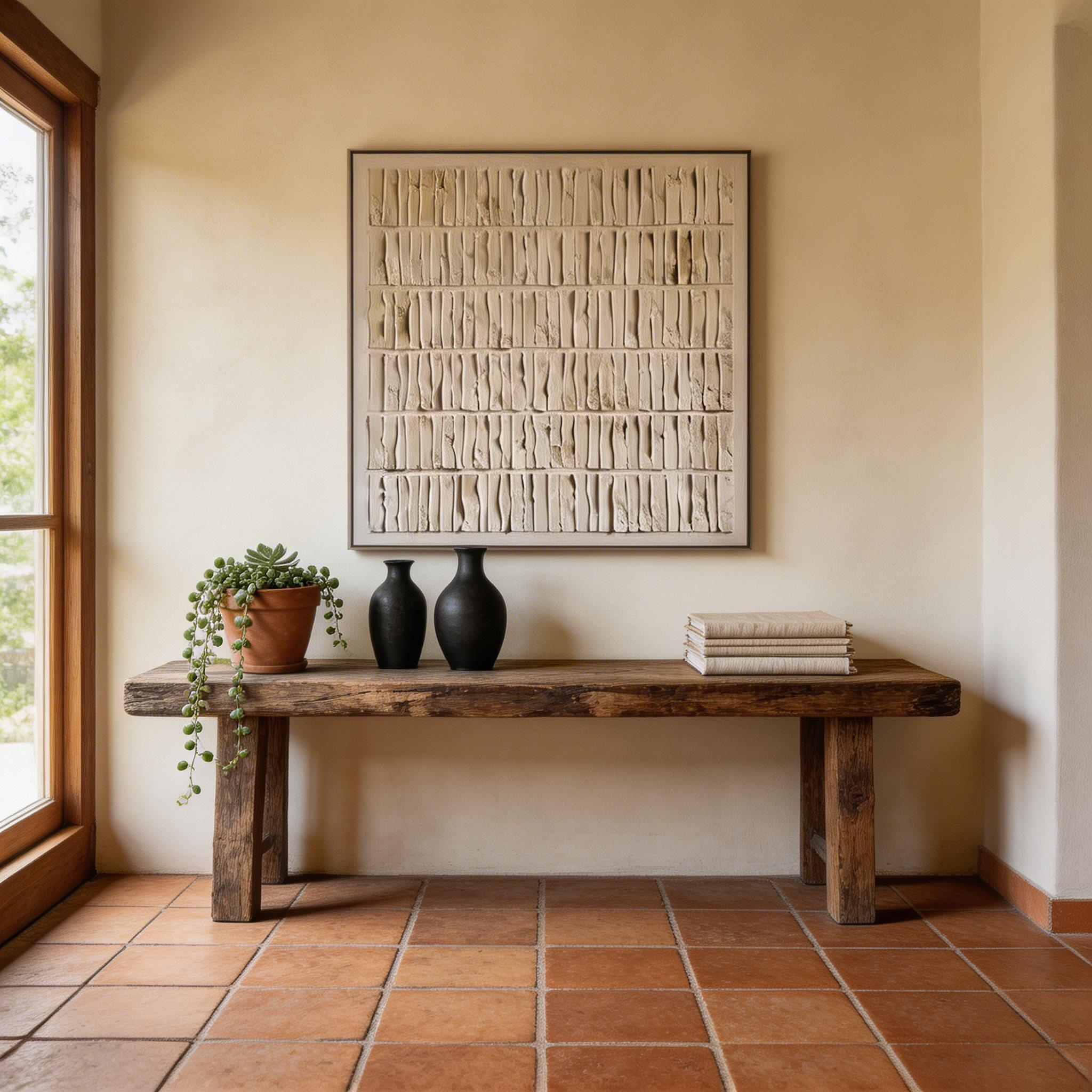 Minimalist Textured Wall Art – Neutral Relief Canvas Painting #MA031