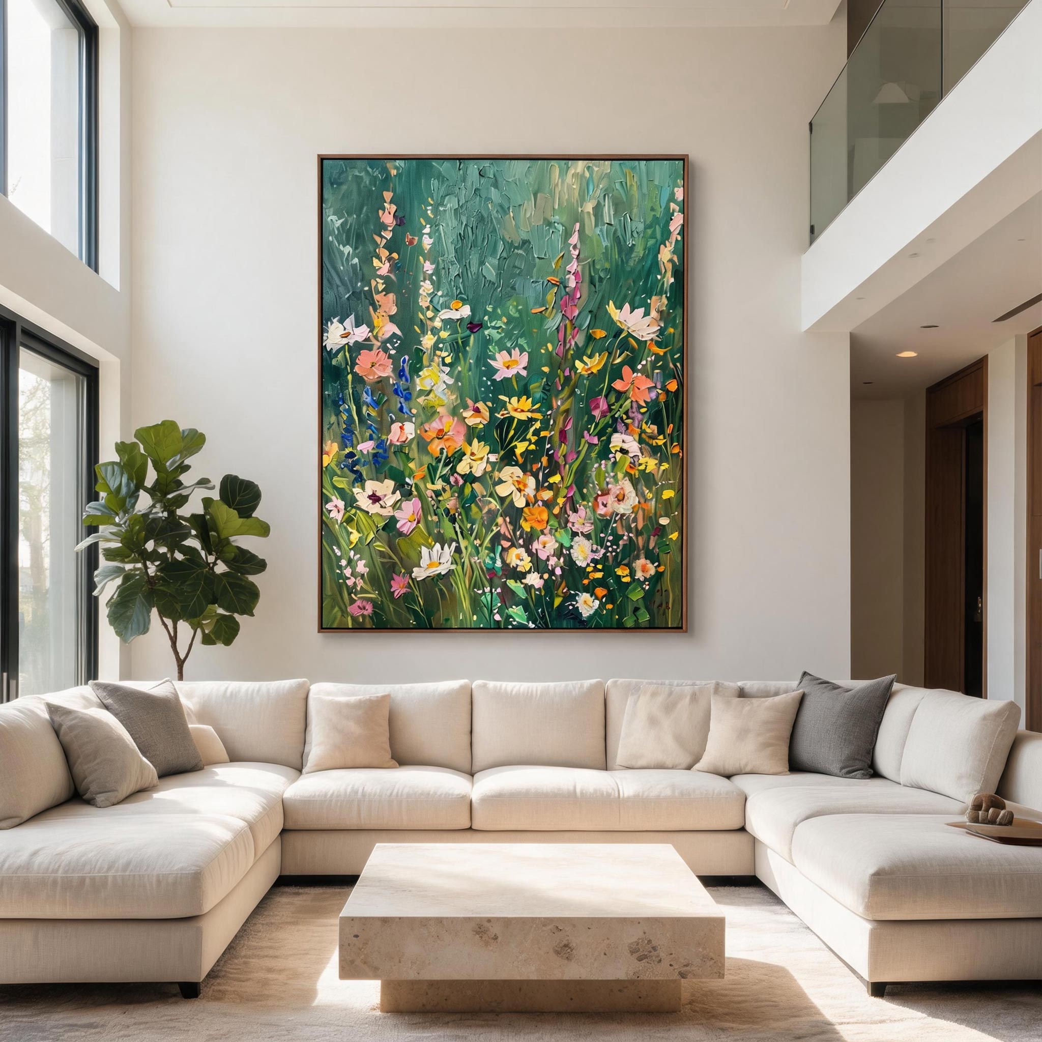 Colorful Wildflower Wall Art #FL056
