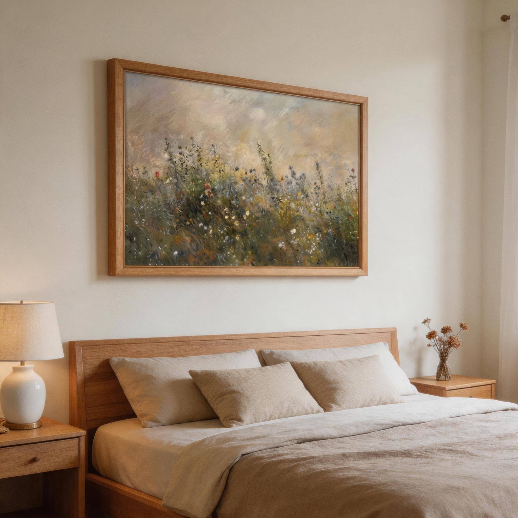 Wildflower Meadow Landscape Wall Art #FL024