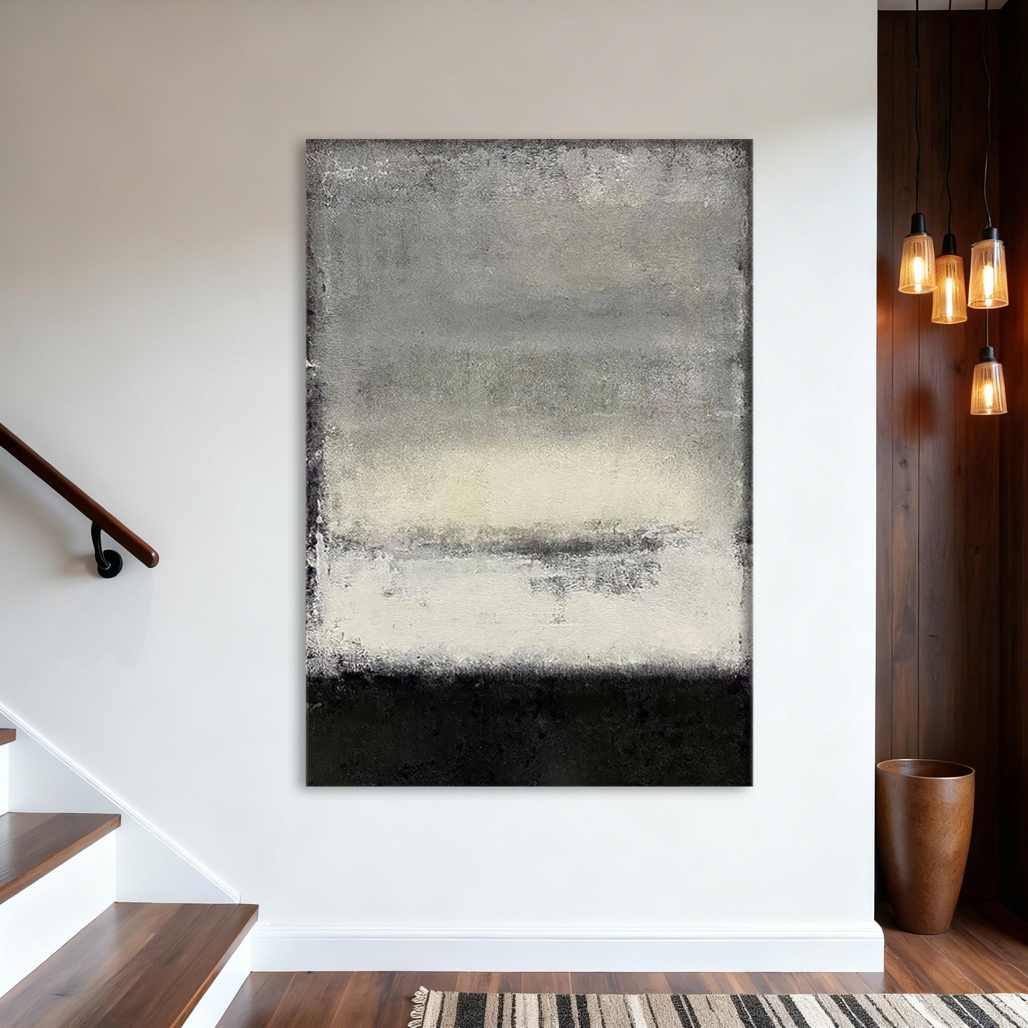 Minimalist Neutral Abstract Wall Art MA010