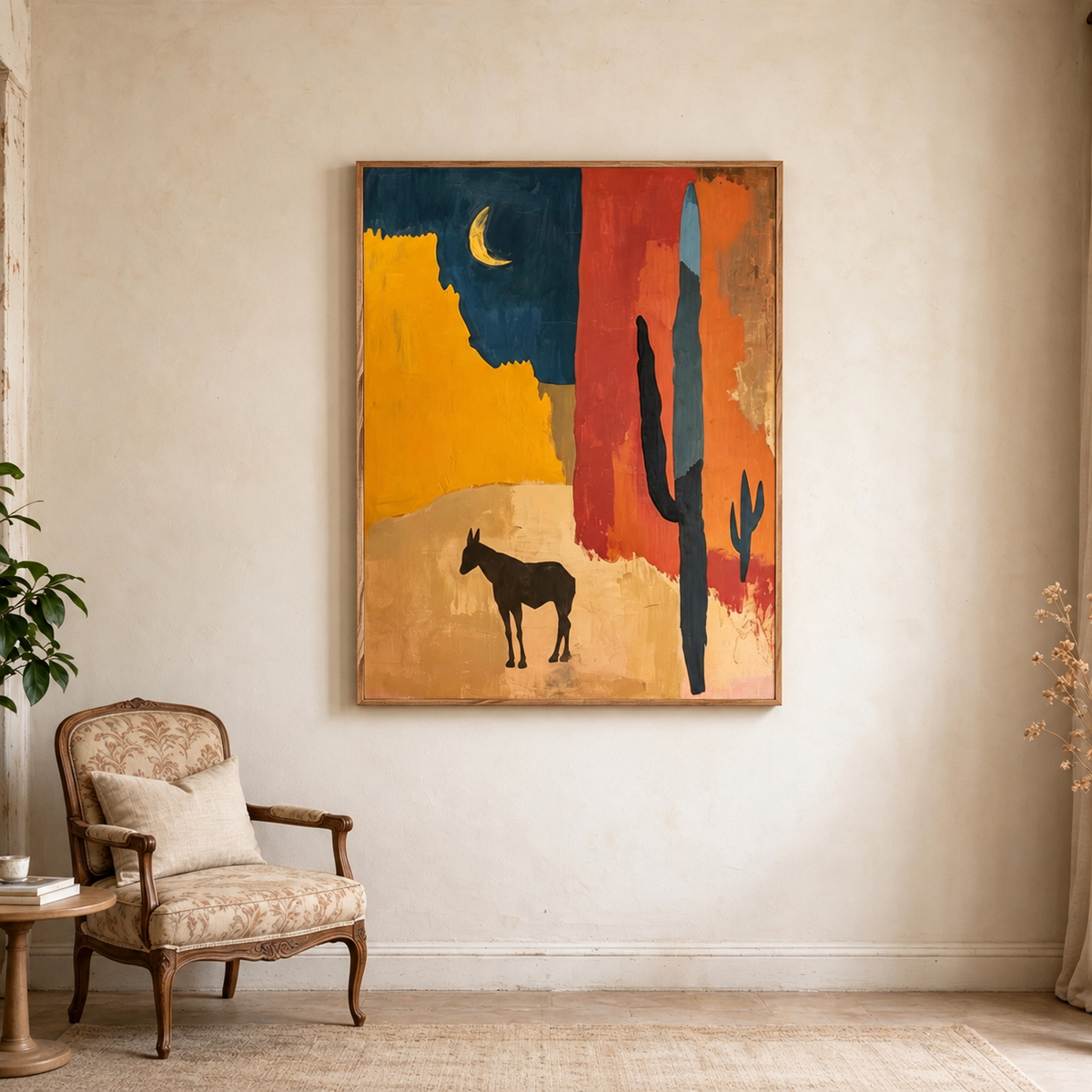 Desert Moon Western Wall Art #AN010