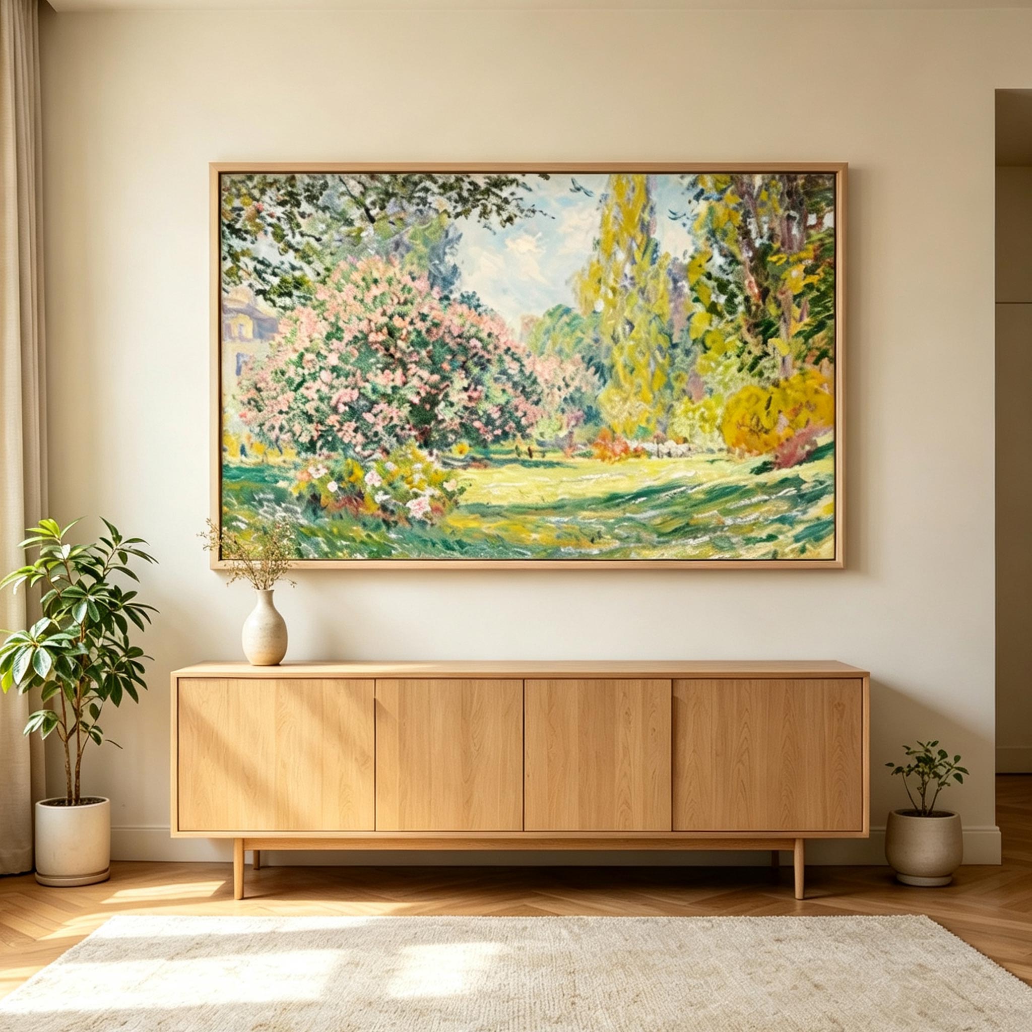Impressionist Garden Landscape Wall Art #LS027