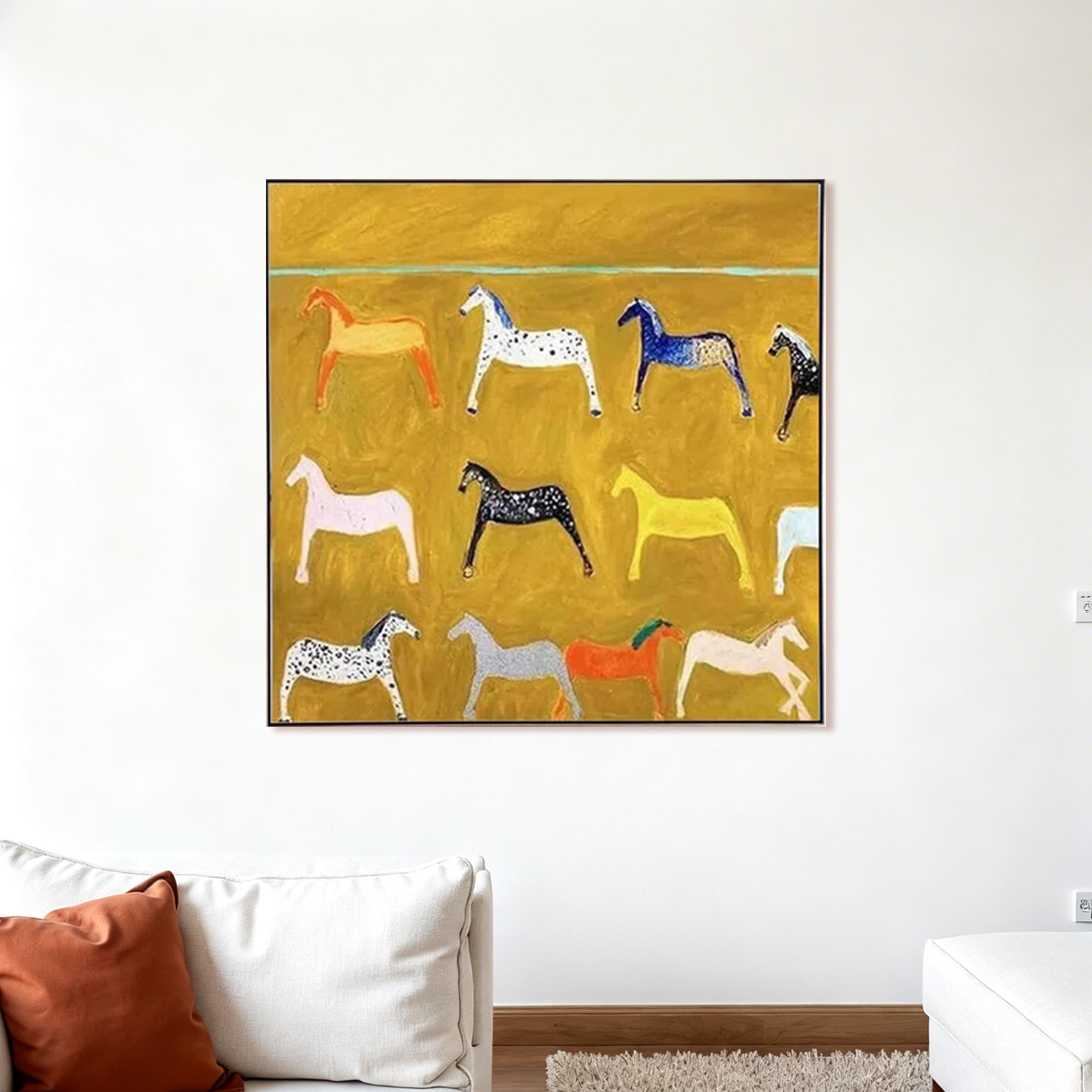 Colorful Horse Wall Art #HA003