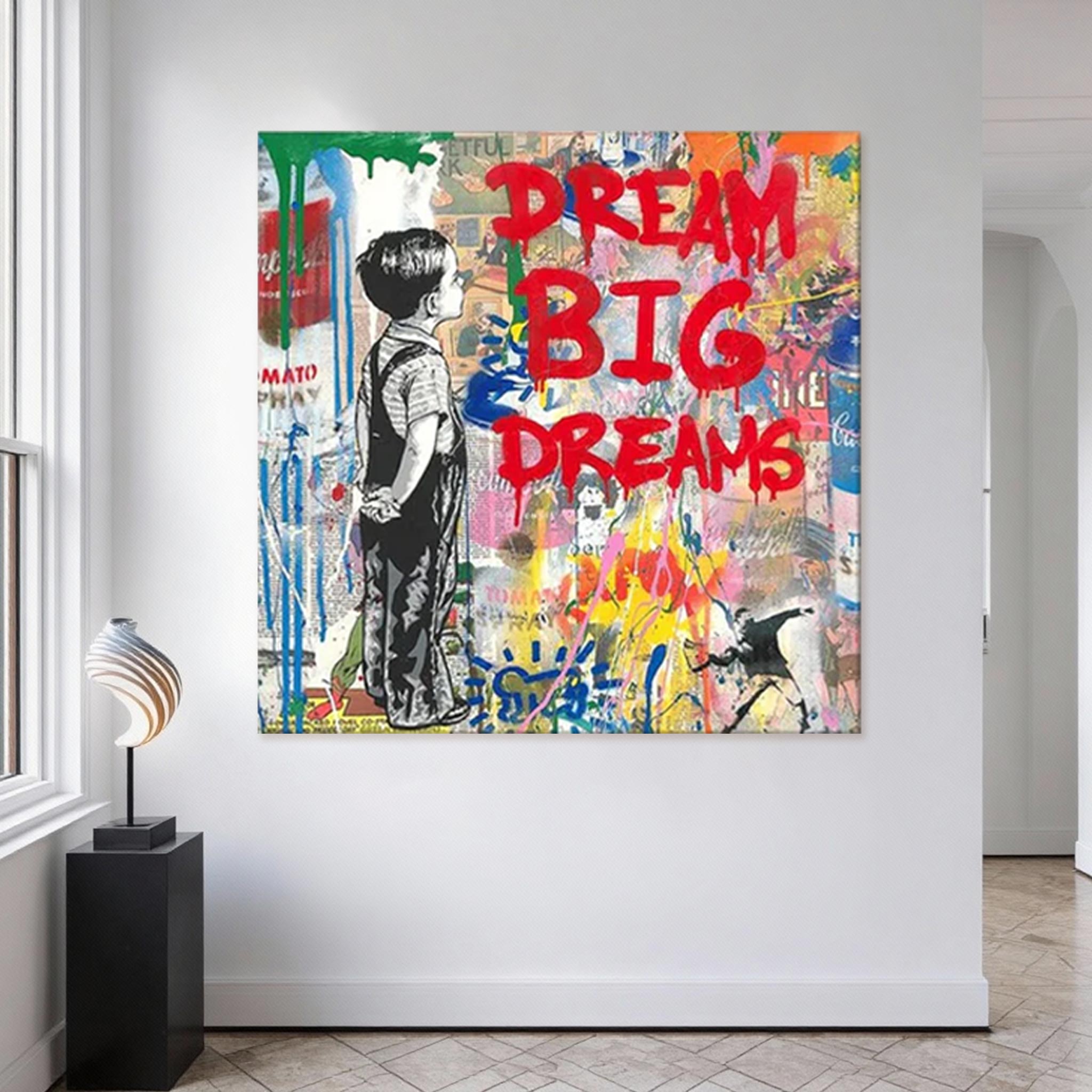 Dream Big Graffiti Wall Pop Art #PP001
