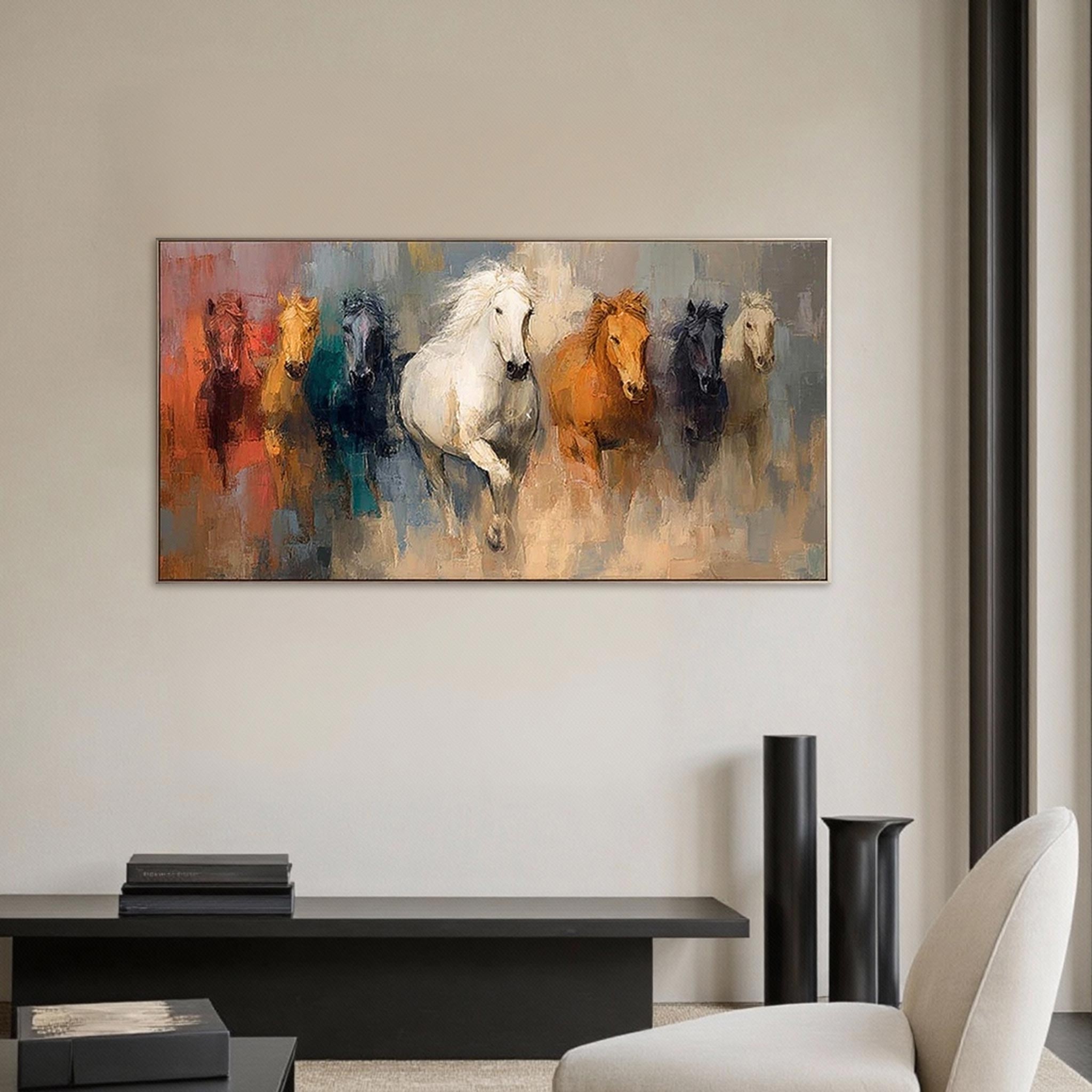 Modern Horse Canvas Wall Art #HA001