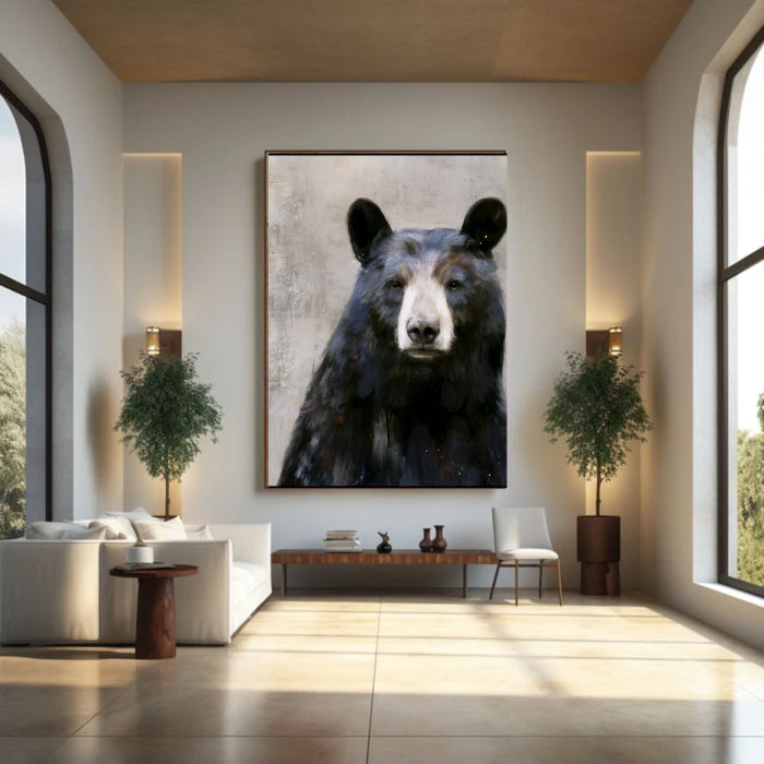 Abstract Animal Art Bear Texture Wall Art #AT006