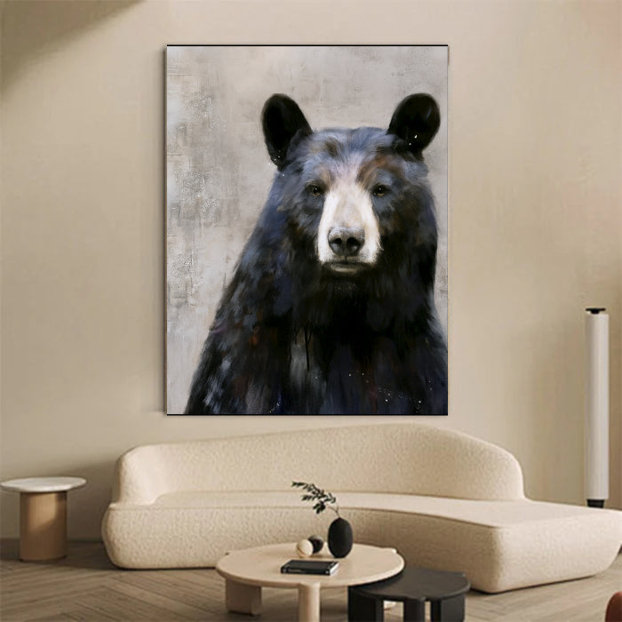 Abstract Animal Art Bear Texture Wall Art #AT006