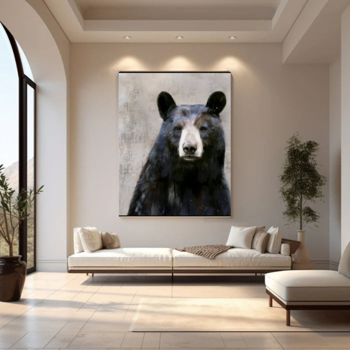 Abstract Animal Art Bear Texture Wall Art #AT006