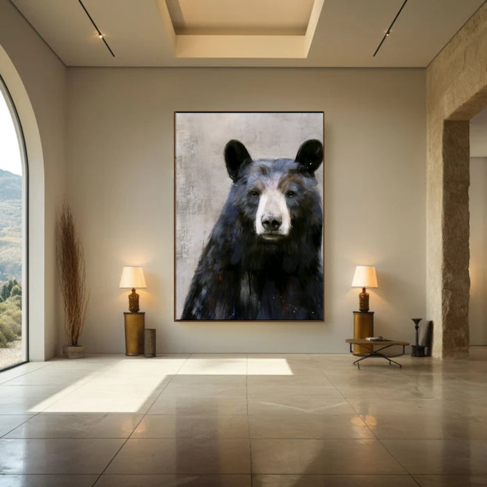 Abstract Animal Art Bear Texture Wall Art #AT006