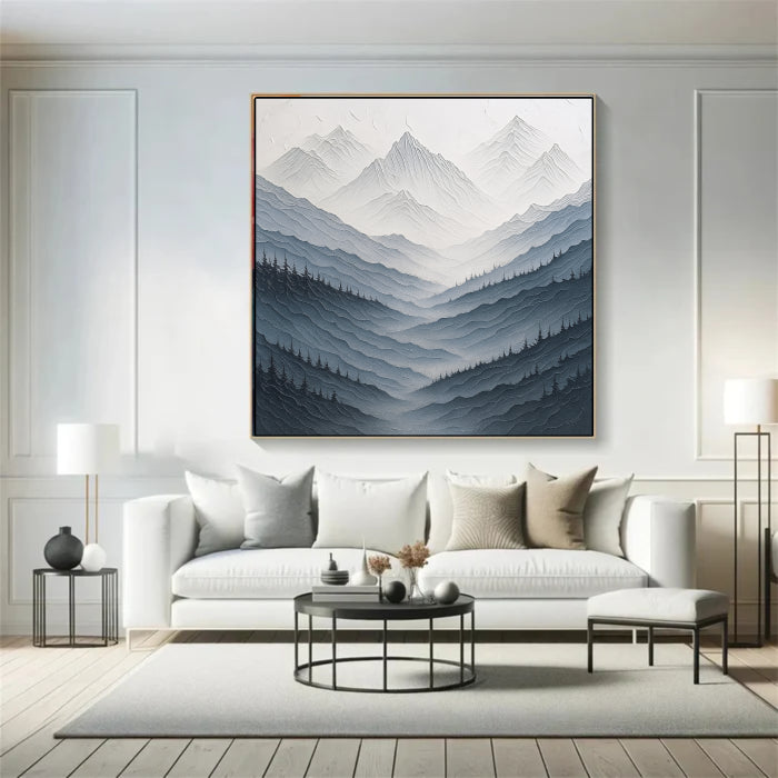 White Textured Minimalist Wall Art #WT001