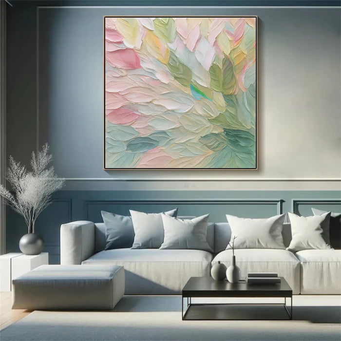 Colorful Abstract Textured Painting Canvas #AT005