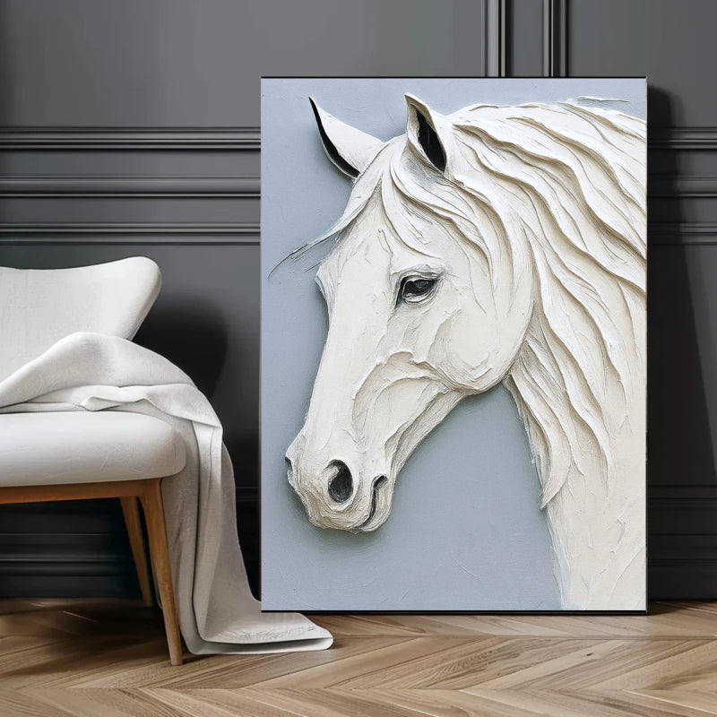 Abstract Animal Art Horse Textured Wall Art #AT002