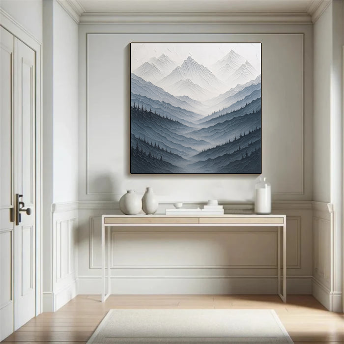 White Textured Minimalist Wall Art #WT001