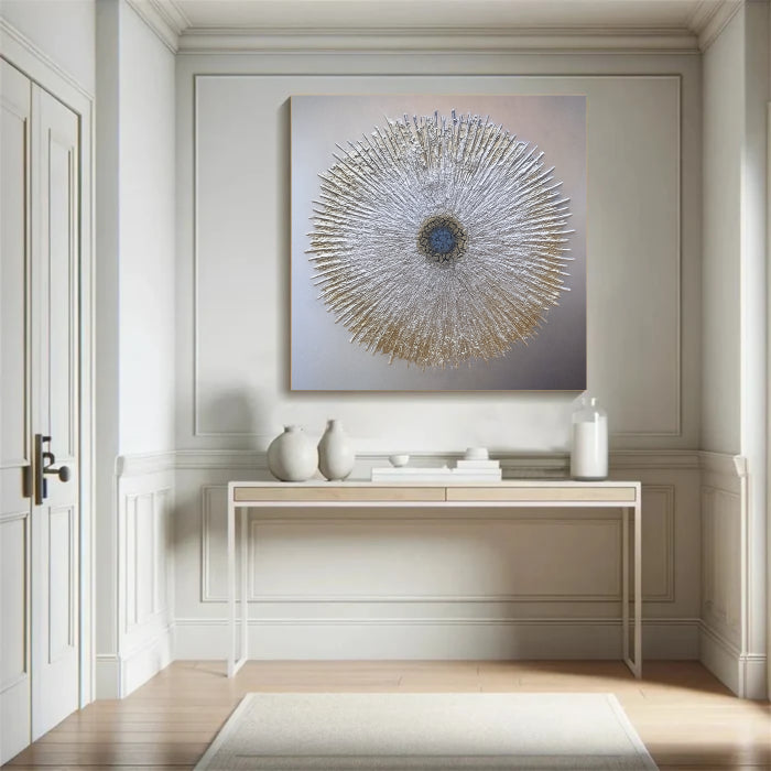 Abstract Sunburst Wall Art Painting #AB021