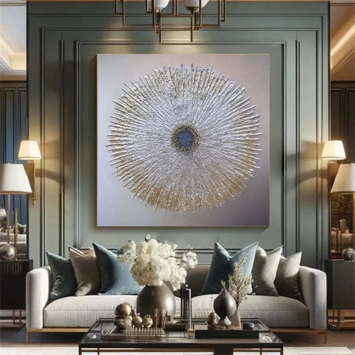 Abstract Sunburst Wall Art Painting #AB021