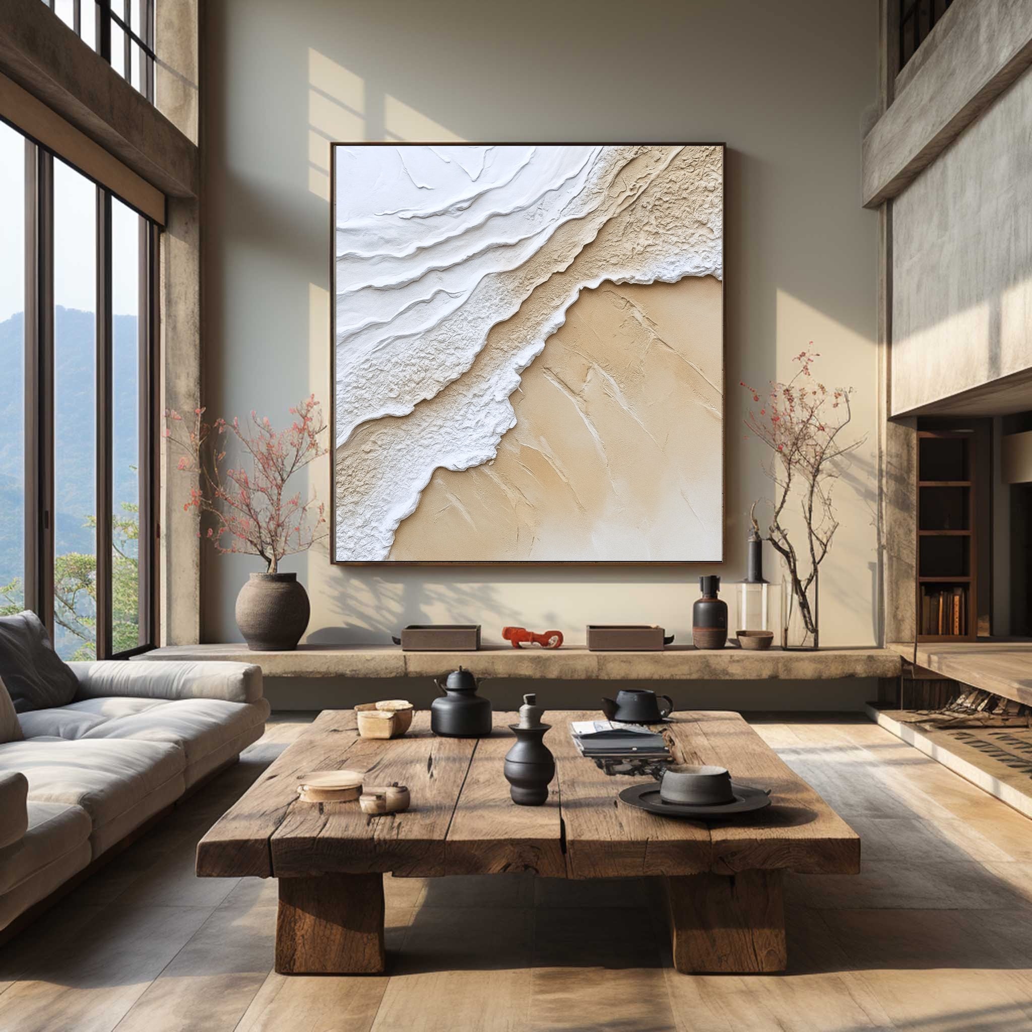 Minimalist Beach And Ocean Art #MB004