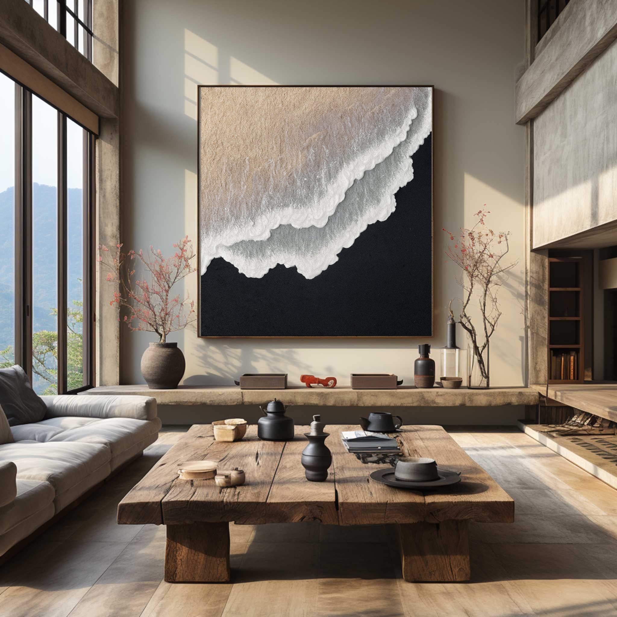 Minimalist Beach And Ocean Art #MB002