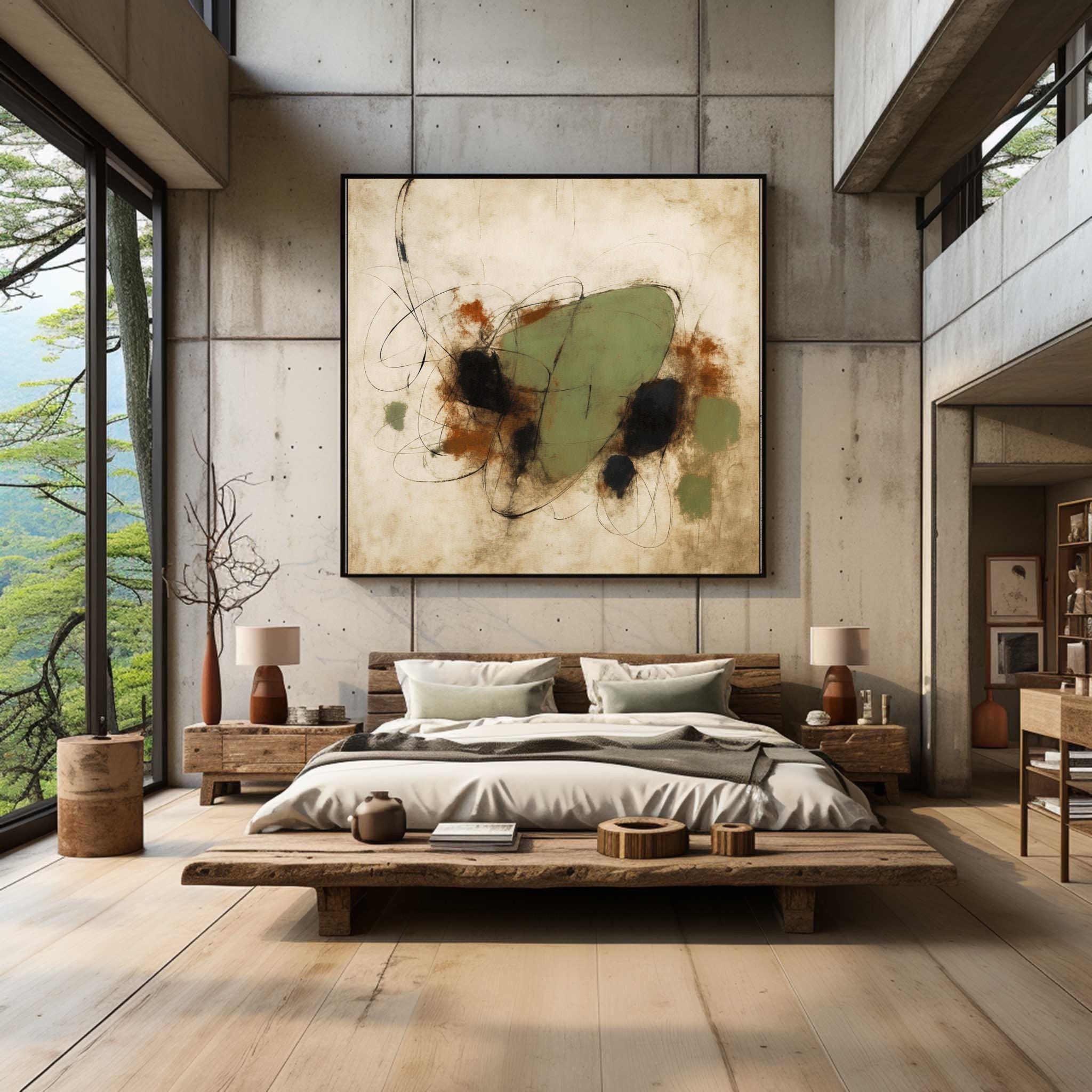 Wabi Sabi Abstract Painting#WS012