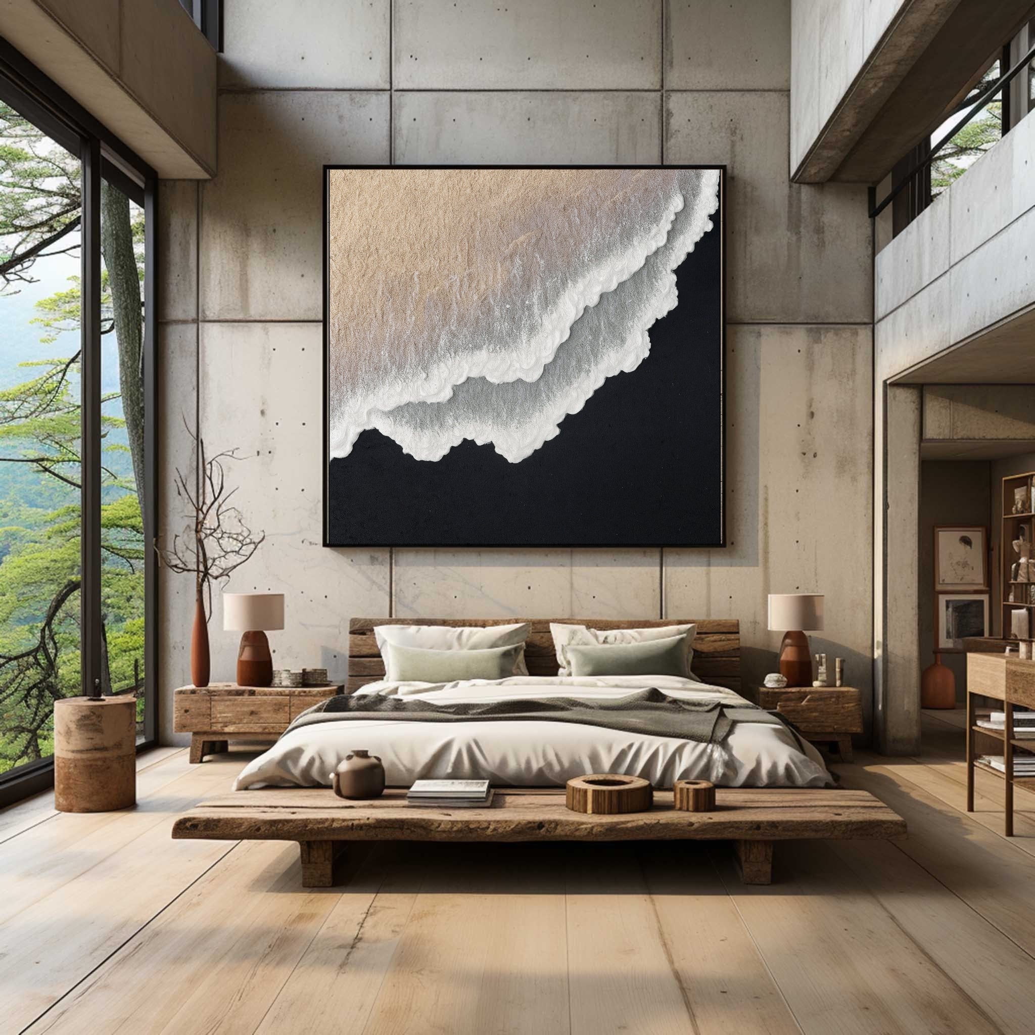 Minimalist Beach And Ocean Art #MB002