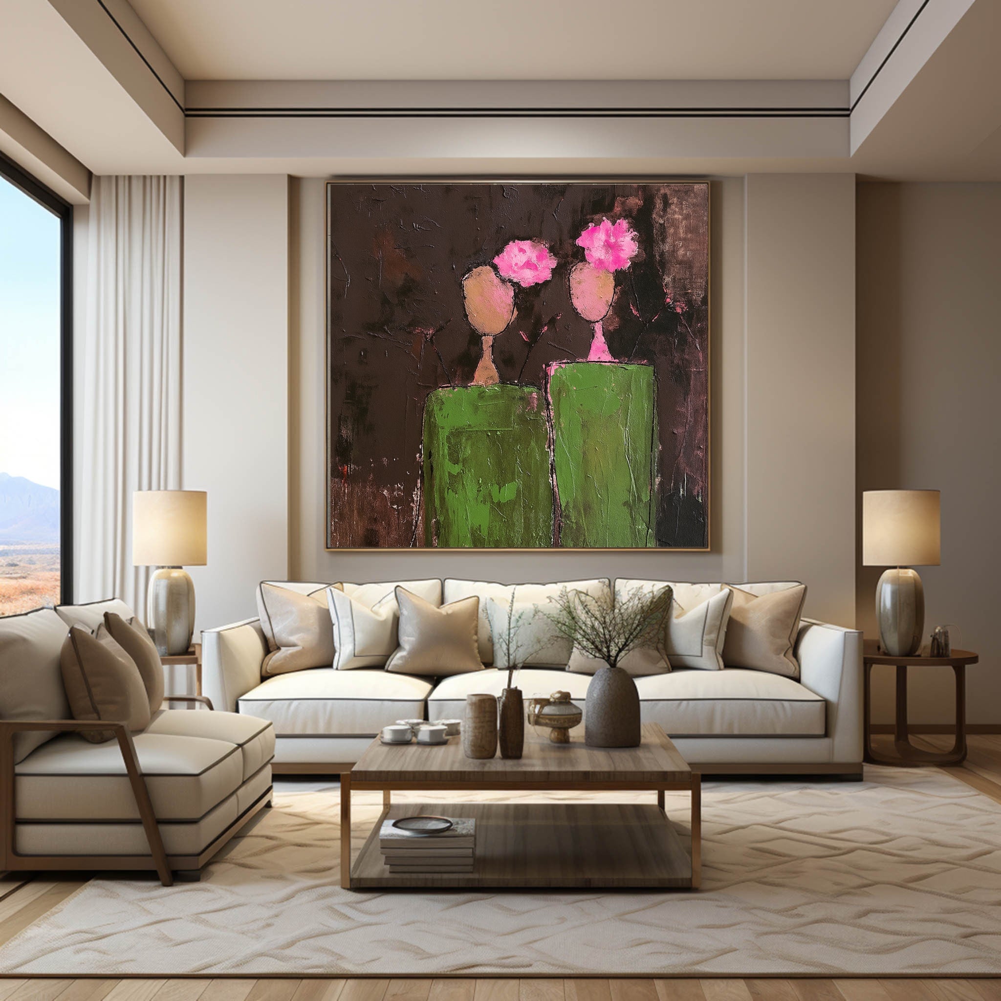 Wabi Sabi Abstract Painting#WS014