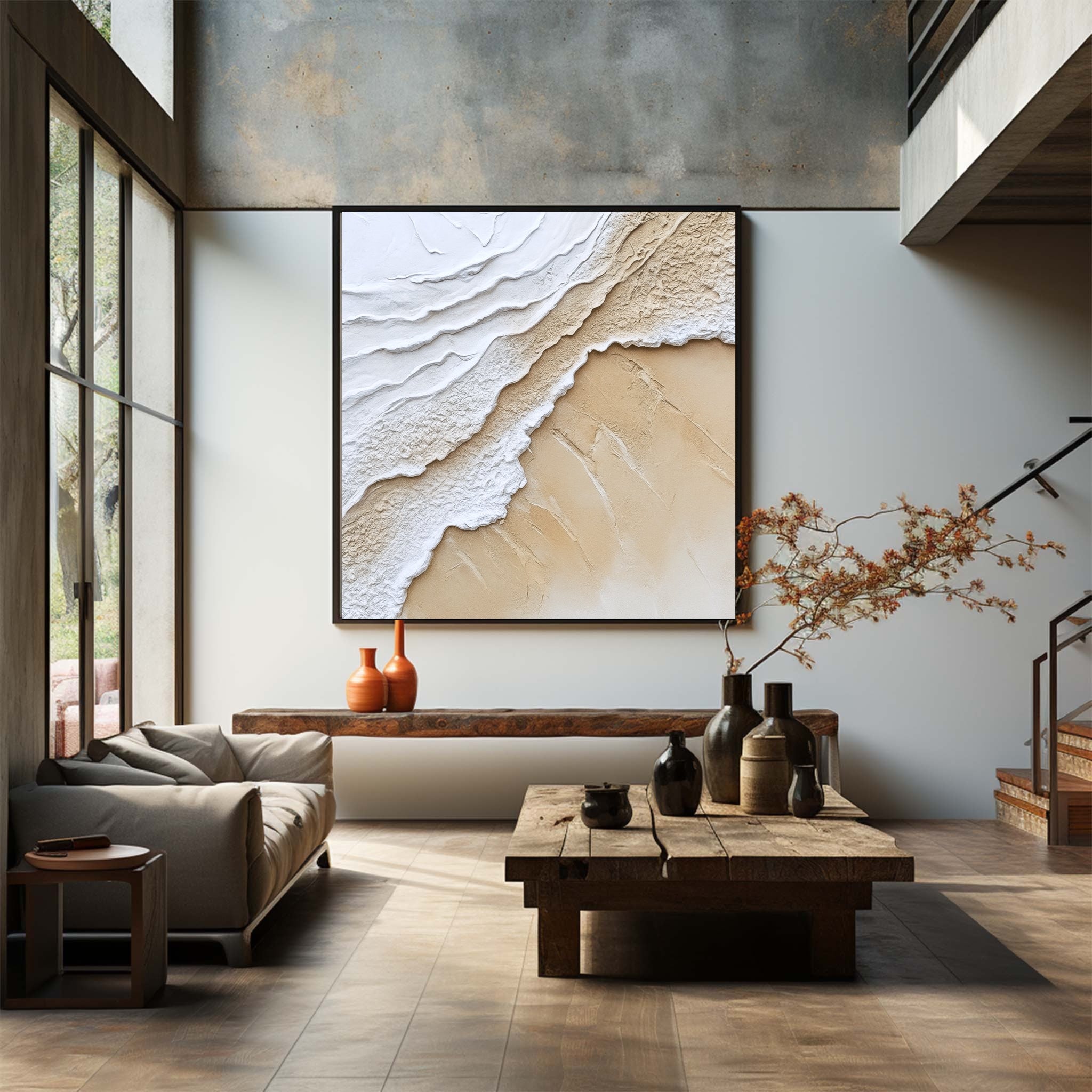 Minimalist Beach And Ocean Art #MB004