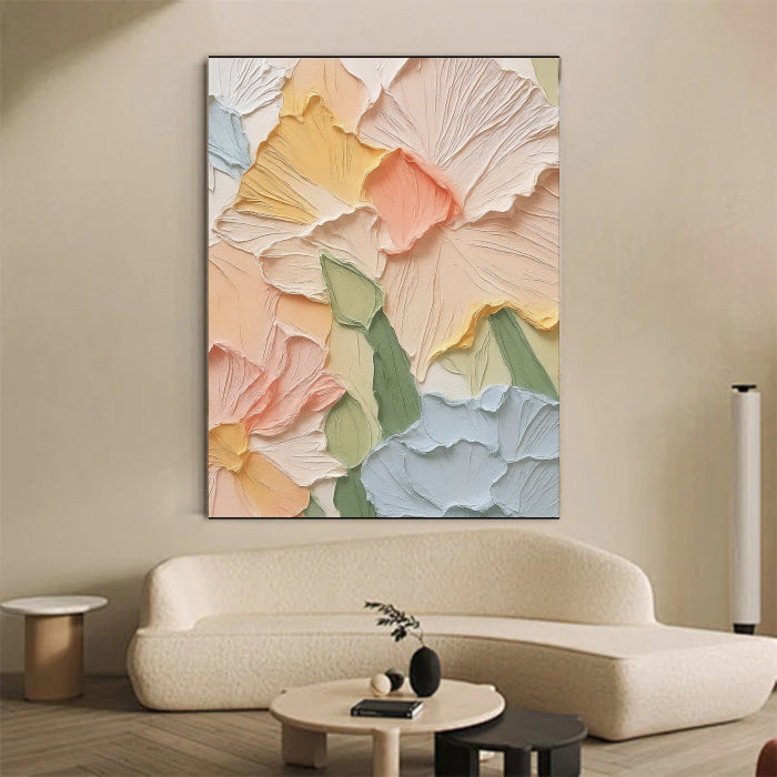 Colorful Abstract Textured Painting Canvas #AT003