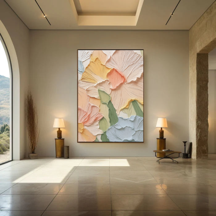 Colorful Abstract Textured Painting Canvas #AT003