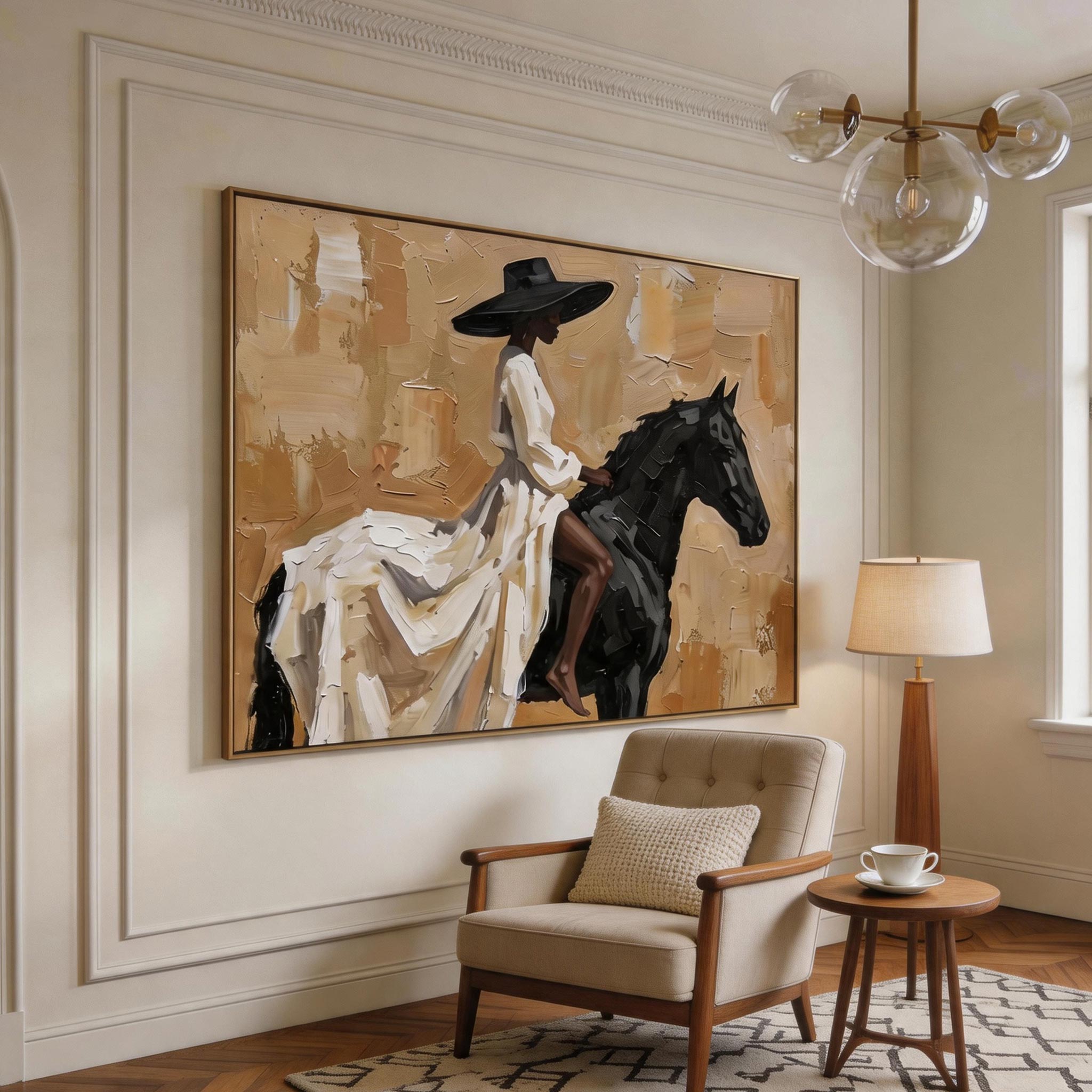 Vintage Americana Art | Ivory Reins Drift RD001