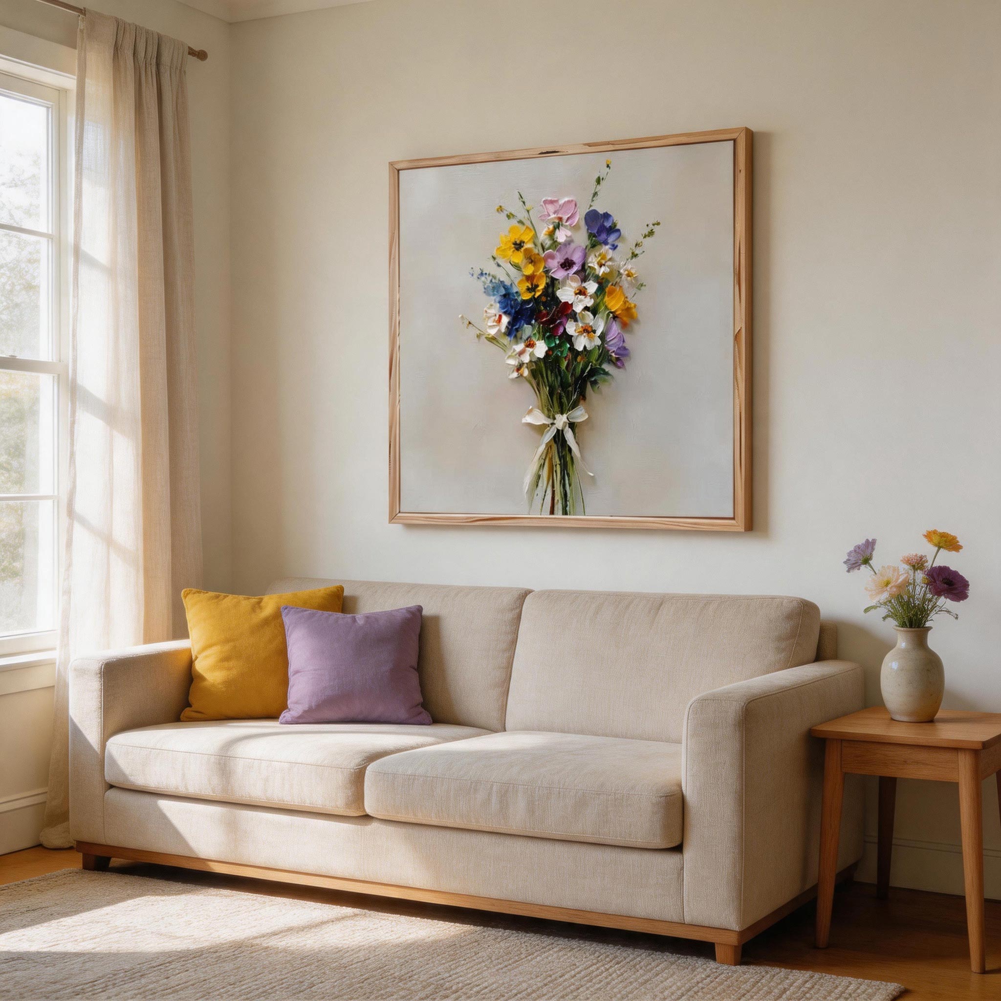 Wildflower Bouquet Wall Art #FL023
