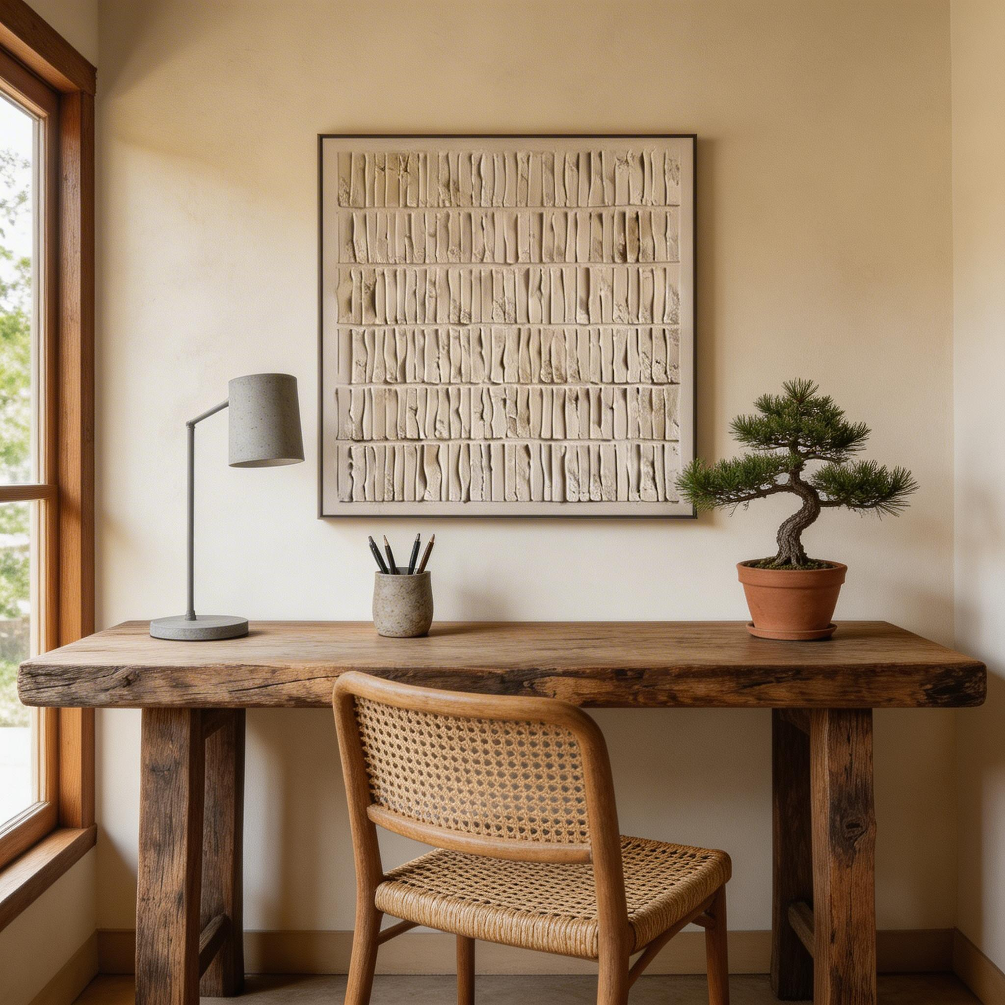 Minimalist Textured Wall Art – Neutral Relief Canvas Painting #MA031
