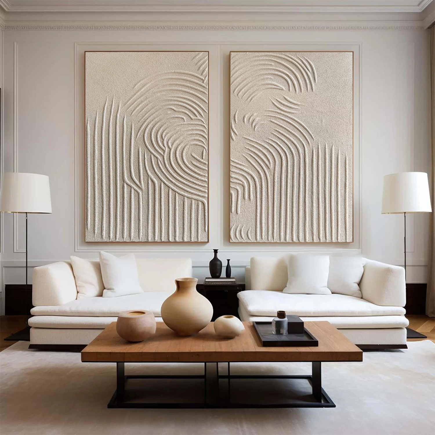 Beige & Brown Abstract #BB002