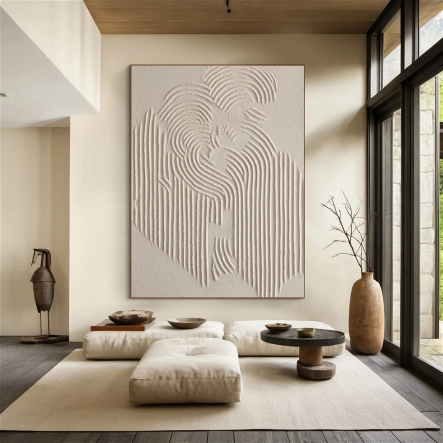 Beige & Brown Abstract #BB003