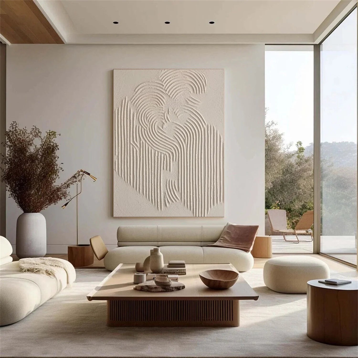 Beige & Brown Abstract #BB003