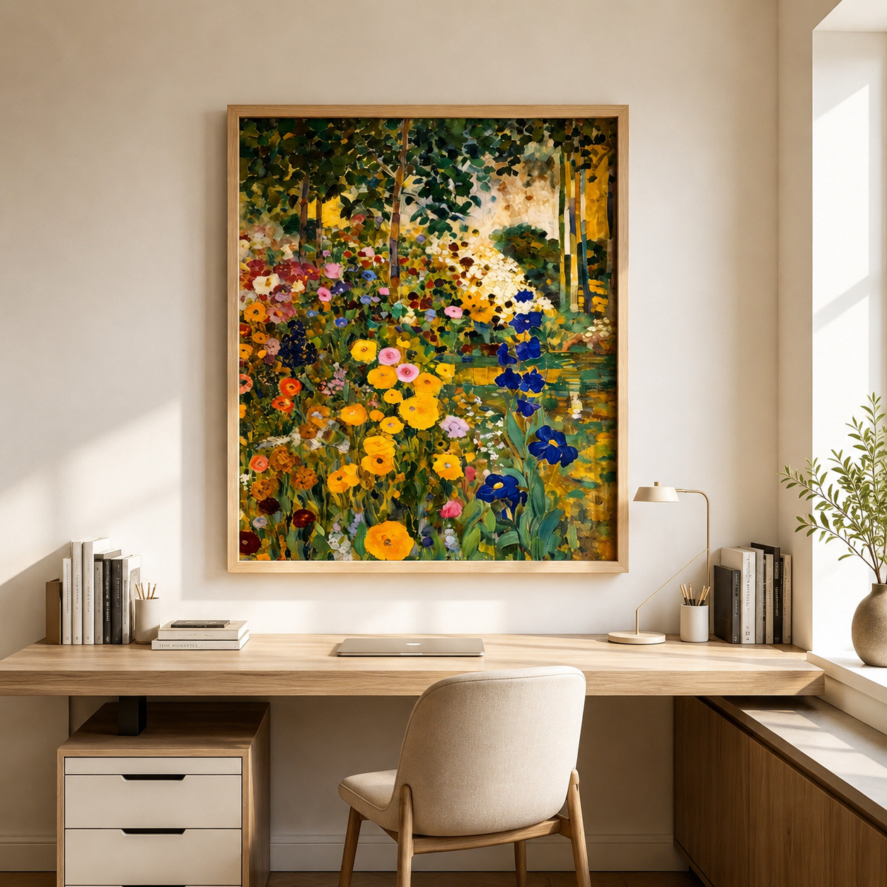 Impressionist Garden Bloom Wall Art #FL009