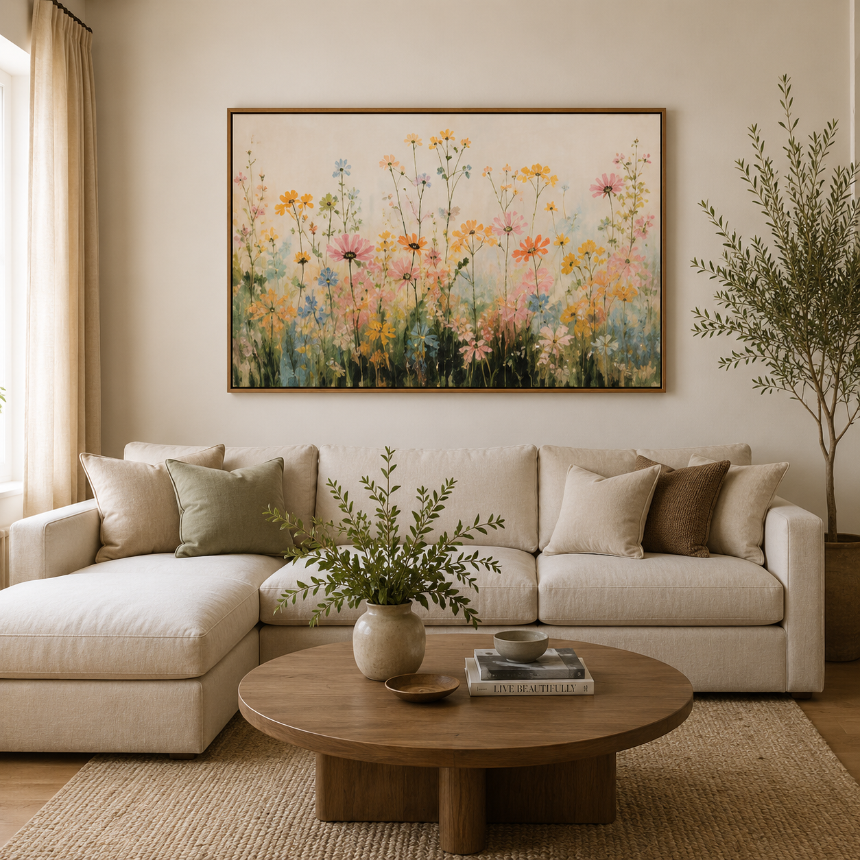 Wildflower Meadow Wall Art #FL050